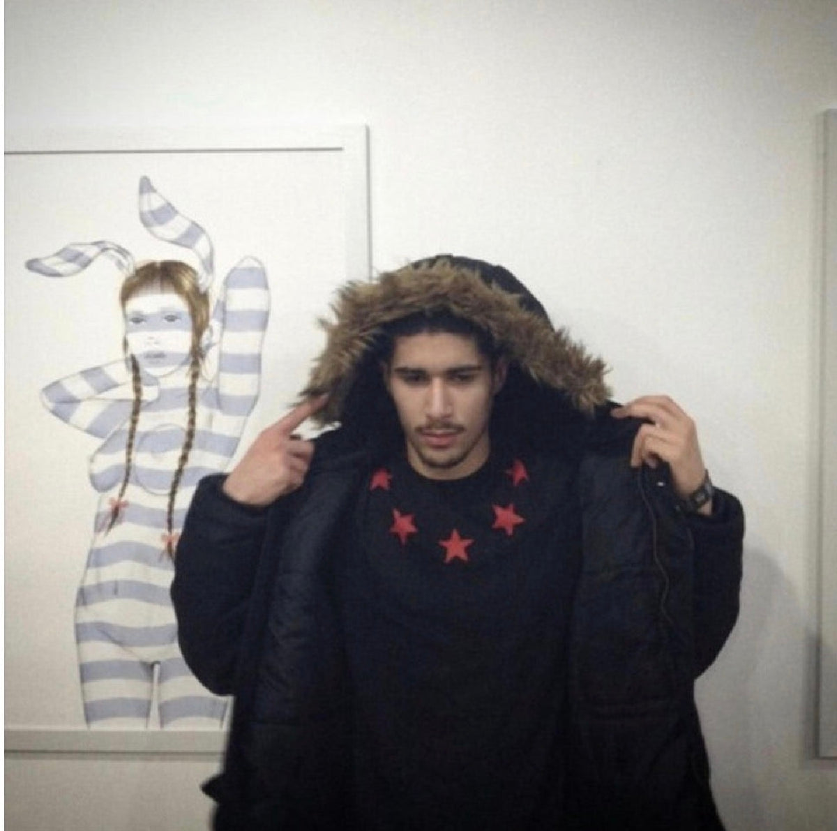 Givenchy Distressed Stars Tee (L)