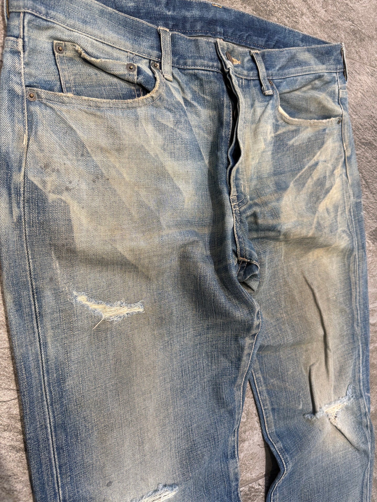 000’s Takeo Kikuchi Distressed Jeans (35”)