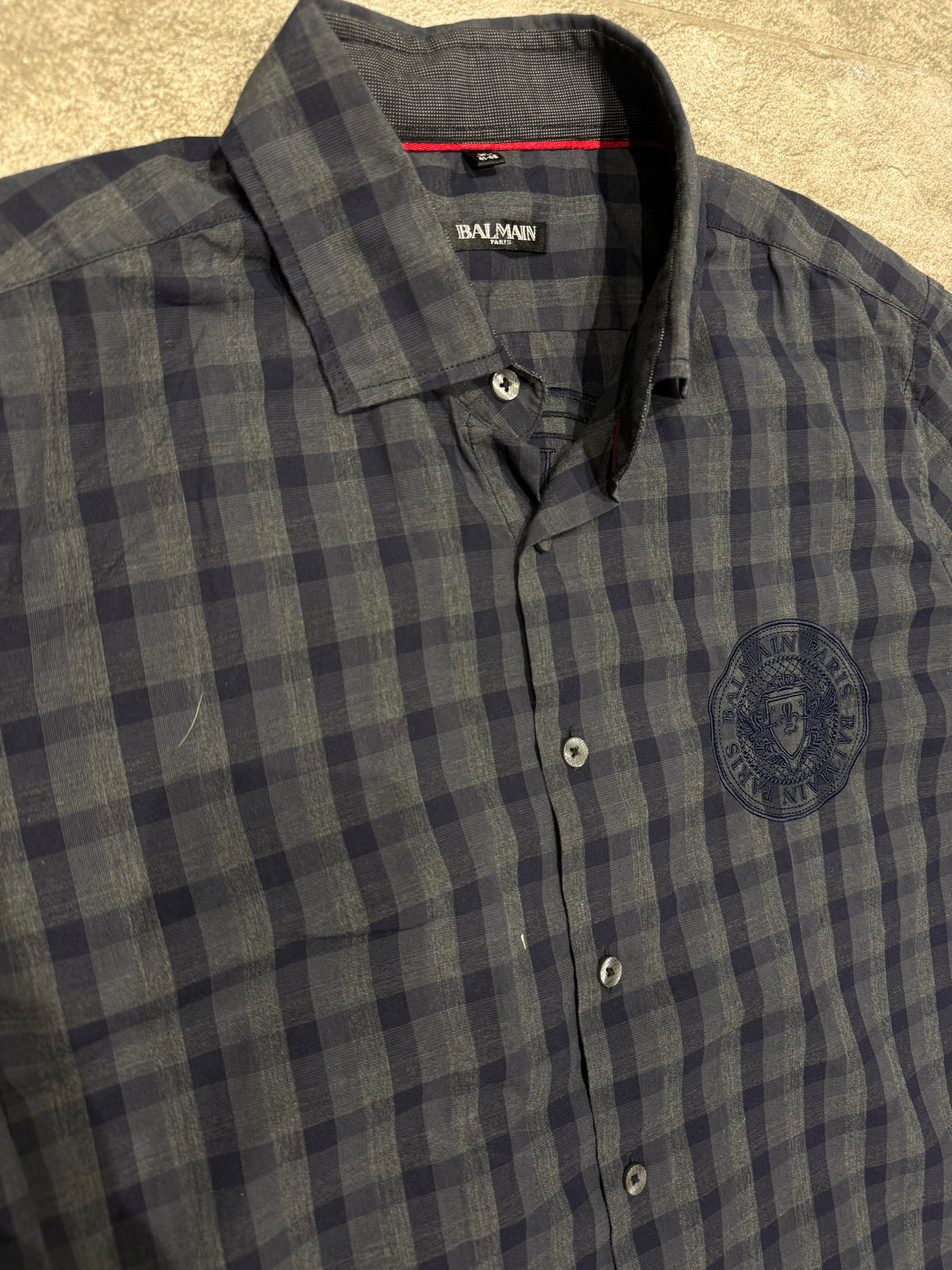 Balmain Plaid Shirt (L)