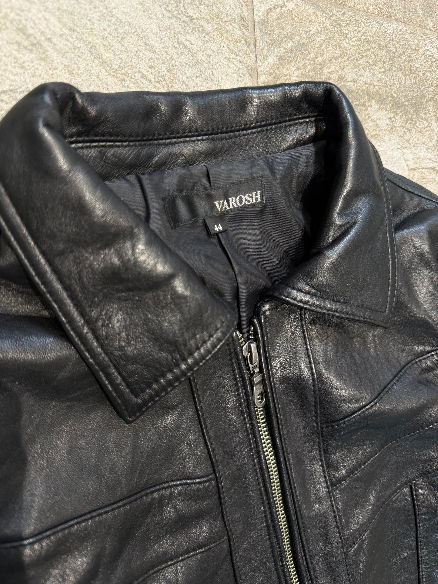 000’s Varosh Leather Jacket (XS)