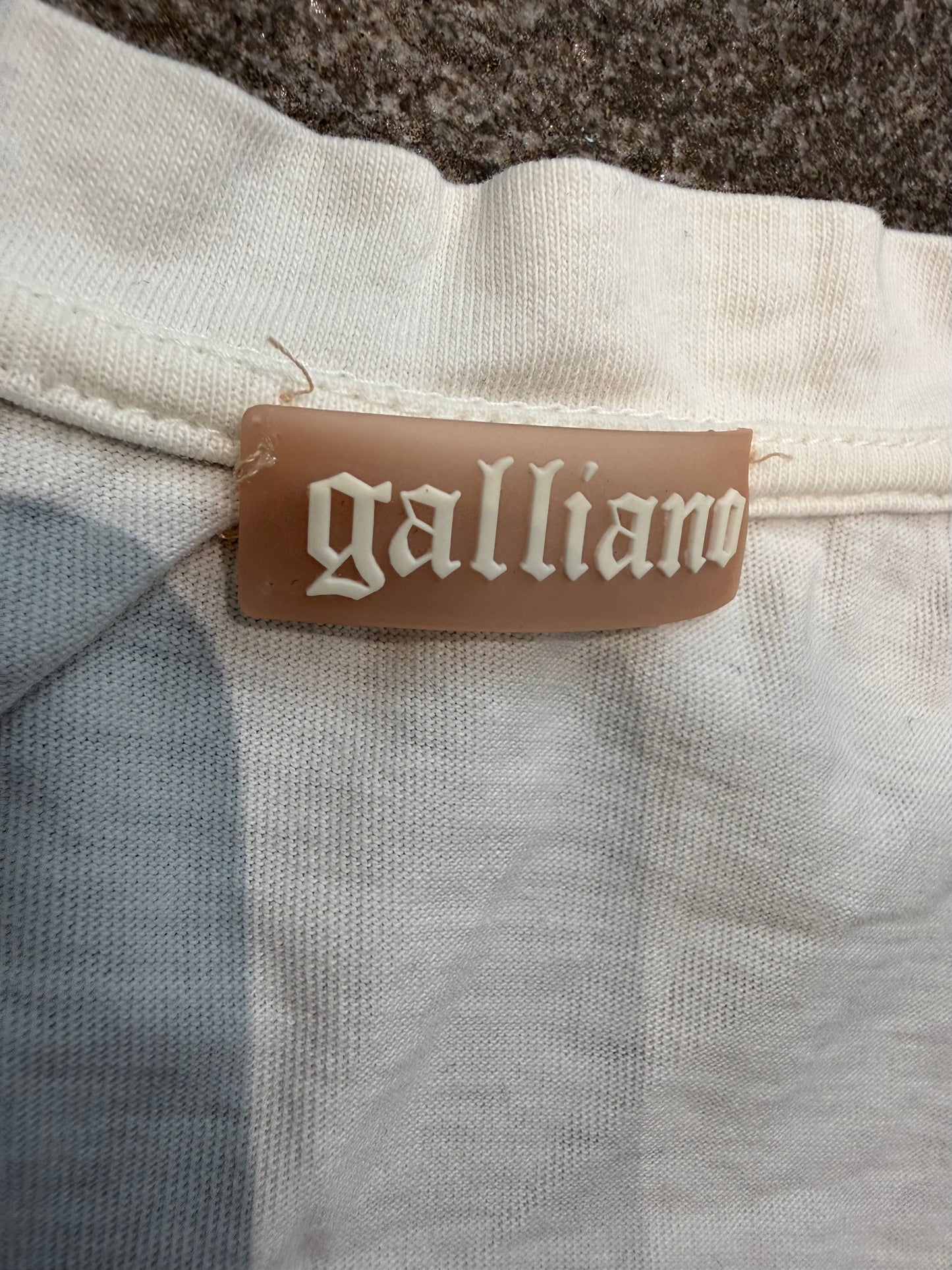 000’s John Galliano Newspaper Union Jack Tee (L)