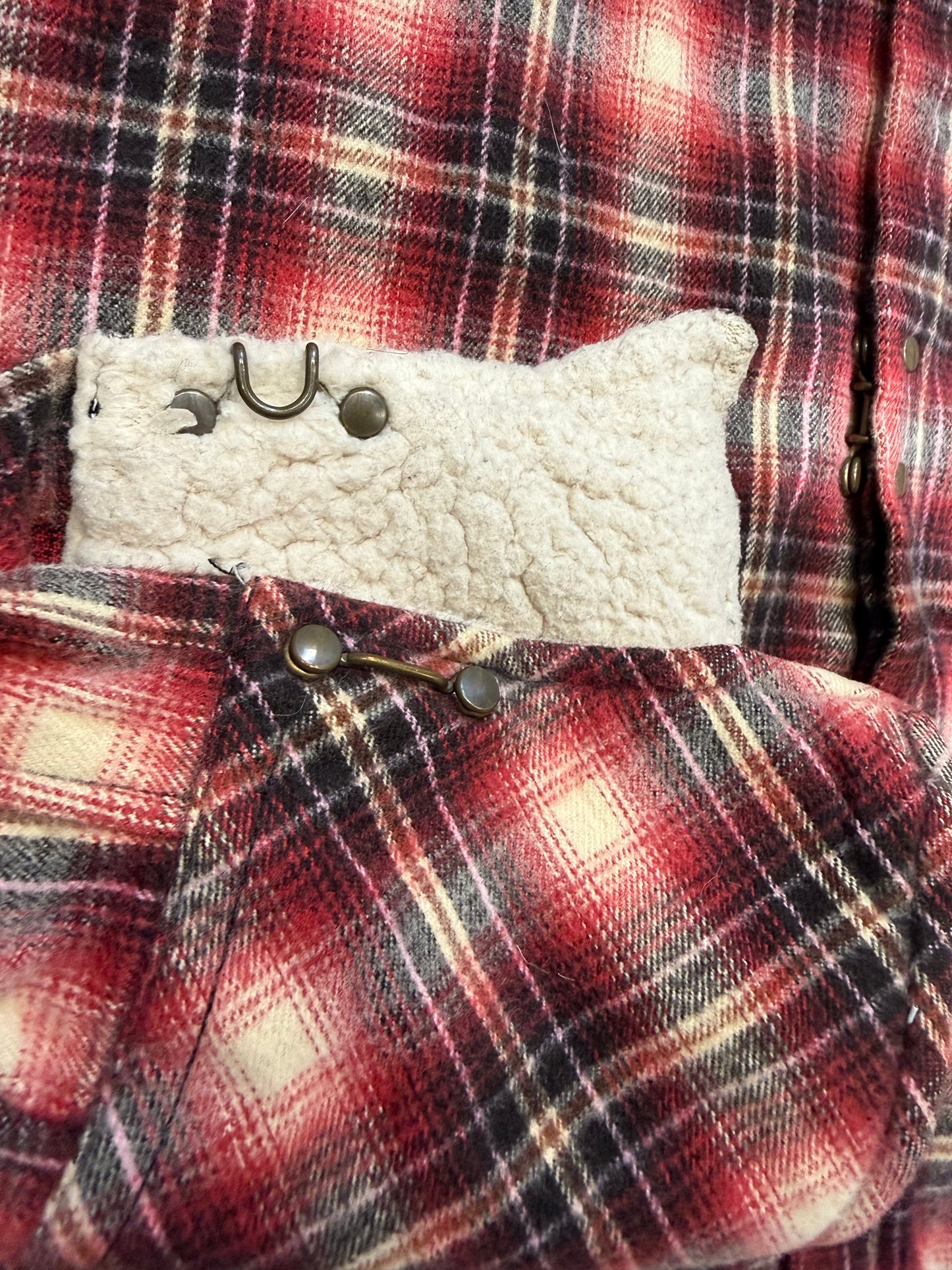 000’s Francist Morks Skull Flannel Shirt (S)