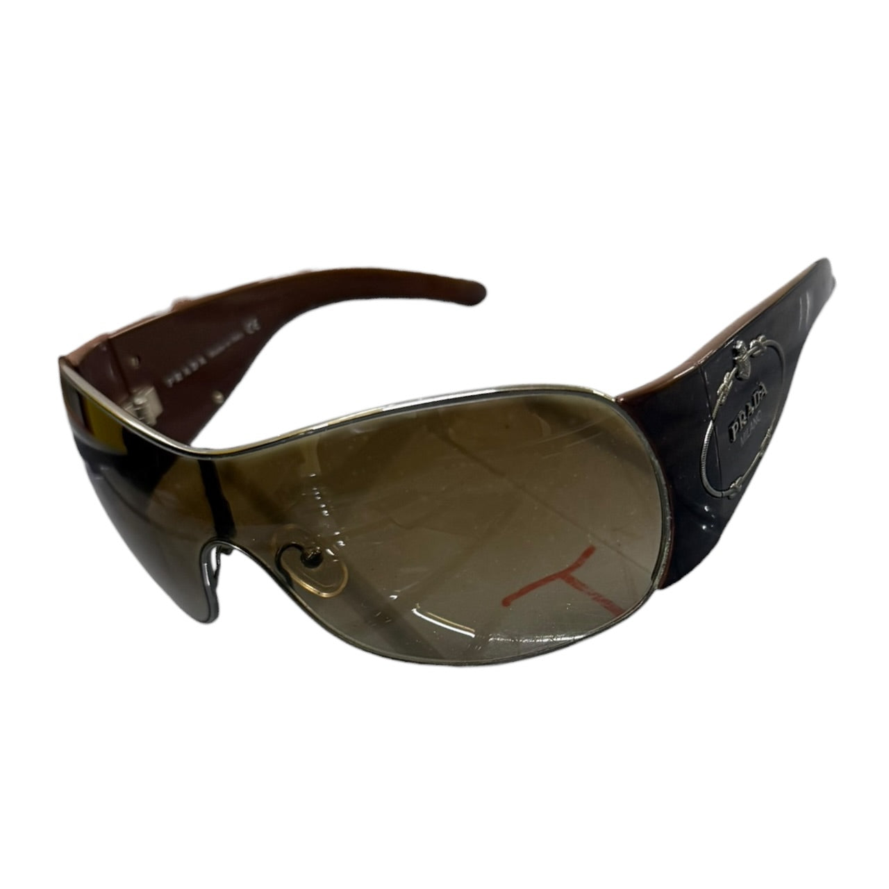 000’s Prada Wrap Around Oversized Sunglasses