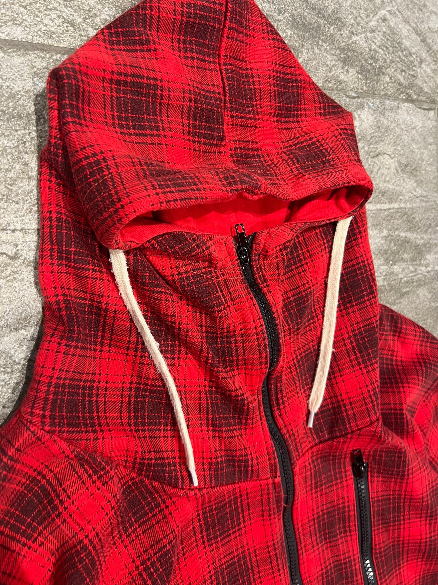 000’s Confirm Plaid/Checkered Balaclava Hoodie