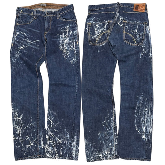 000’s Blueway Paint Splatter Bootcut Jeans (30”)