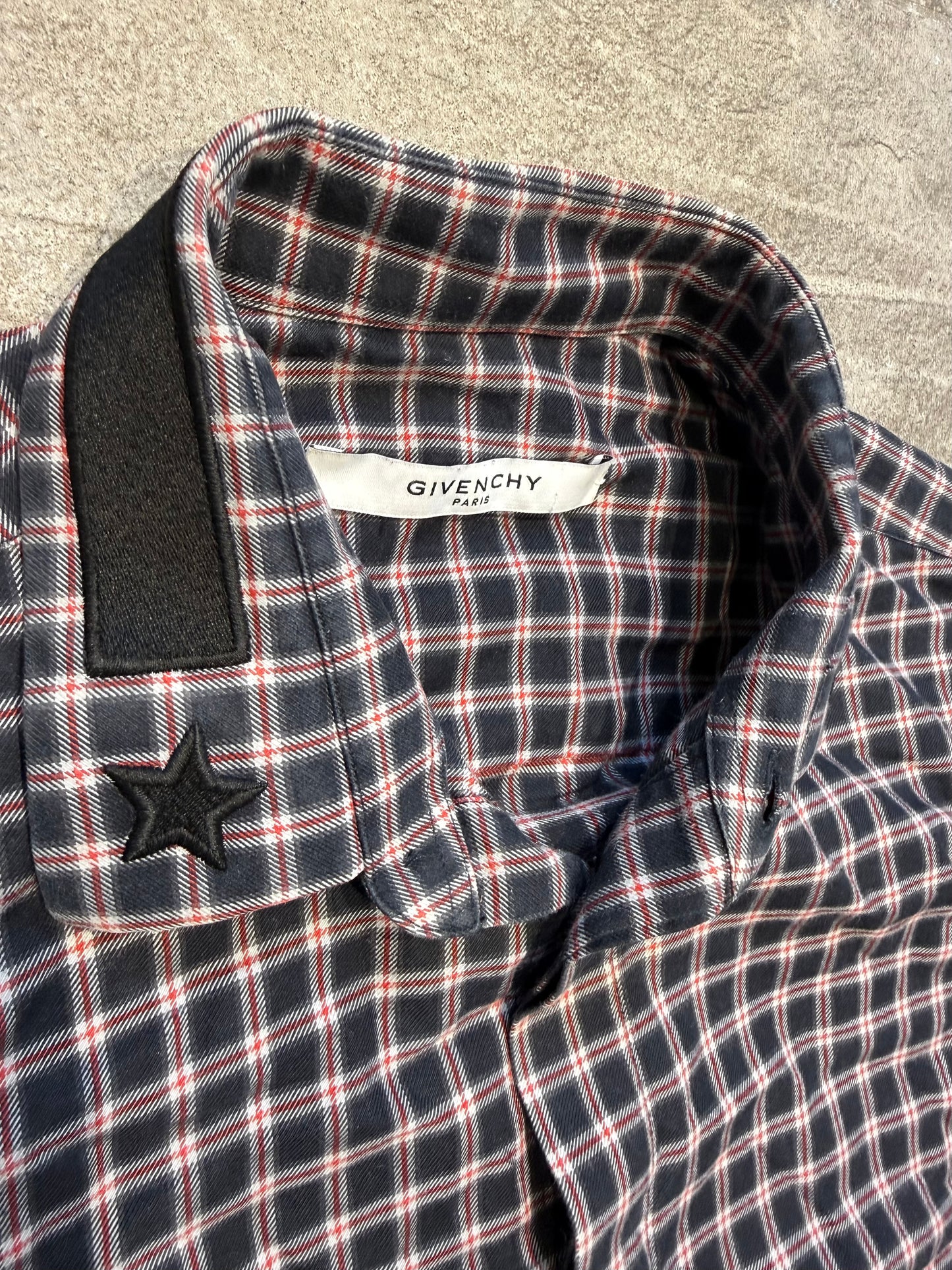 Givenchy Stars Plaid Flannel (S)