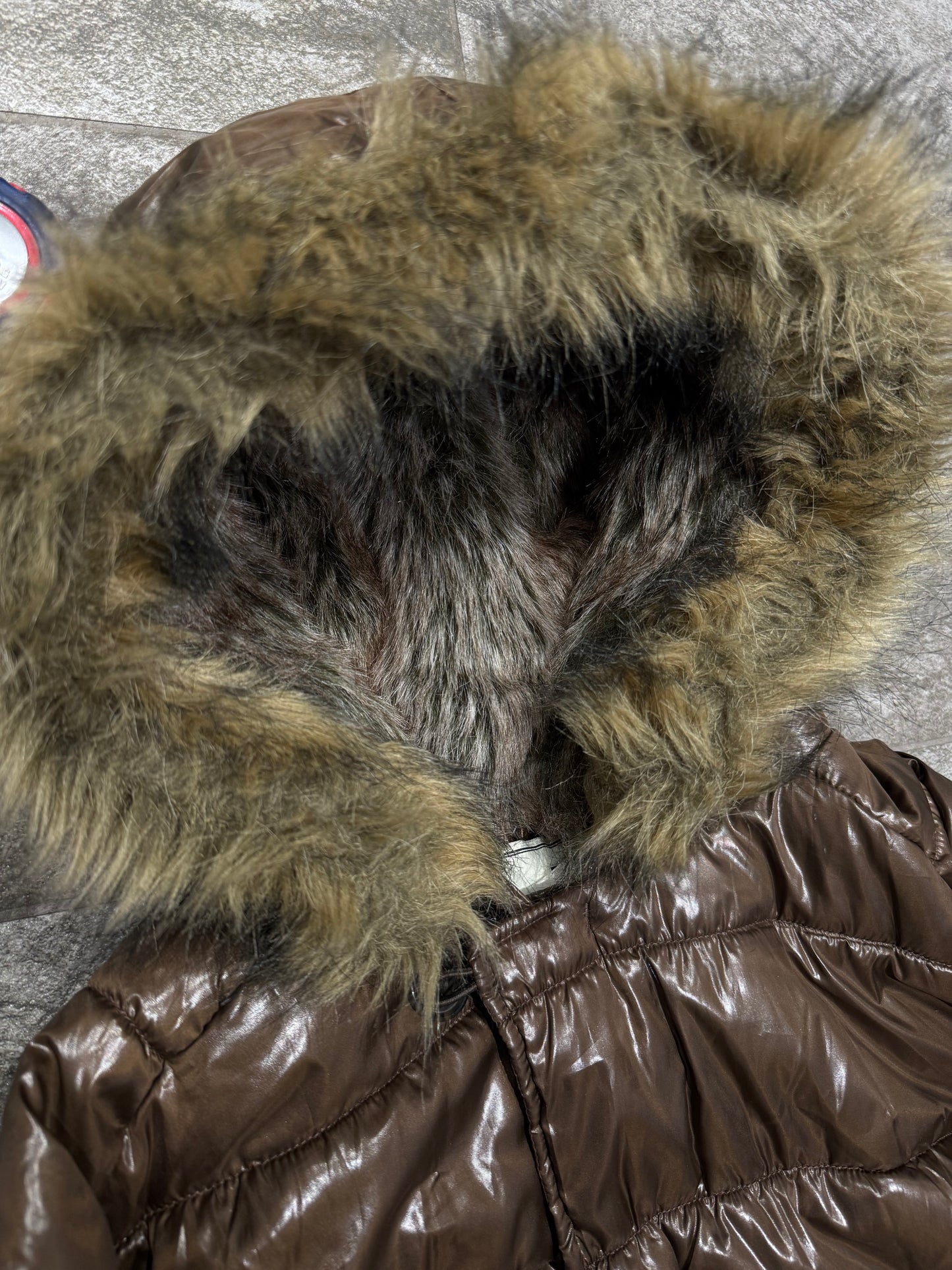 000’s Woolrich Glossy Fur Hood Puffer (XL)