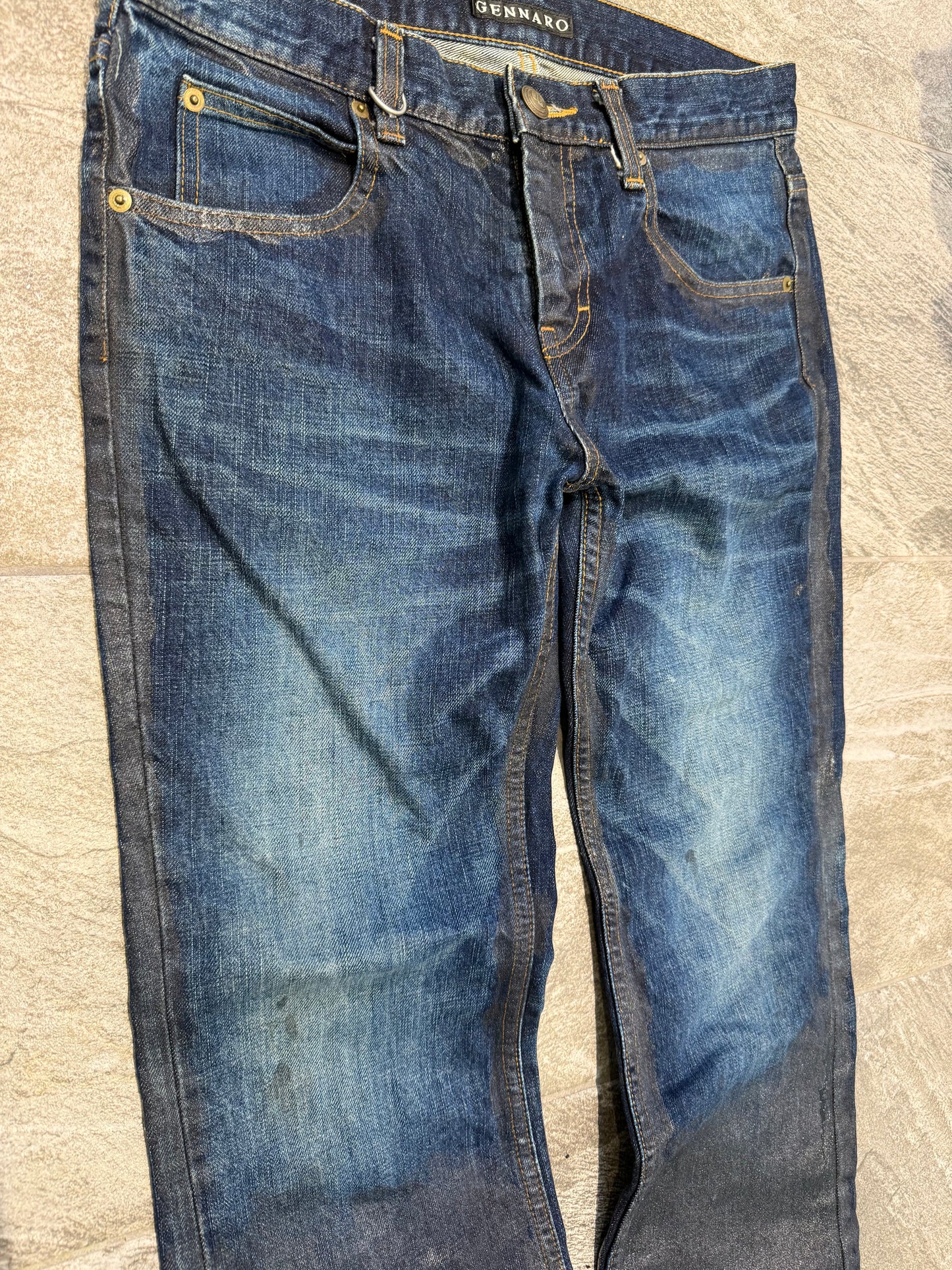000’s Waxed Gennaro Bootcut Jeans (31”)