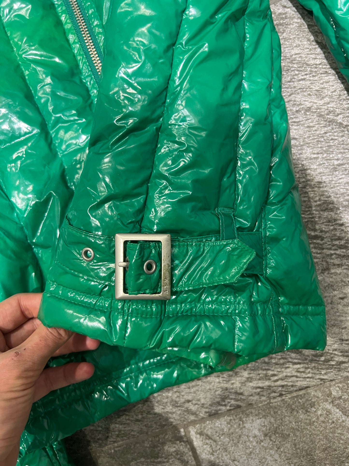 000’s ASM Glossy Fur Hood Puffer