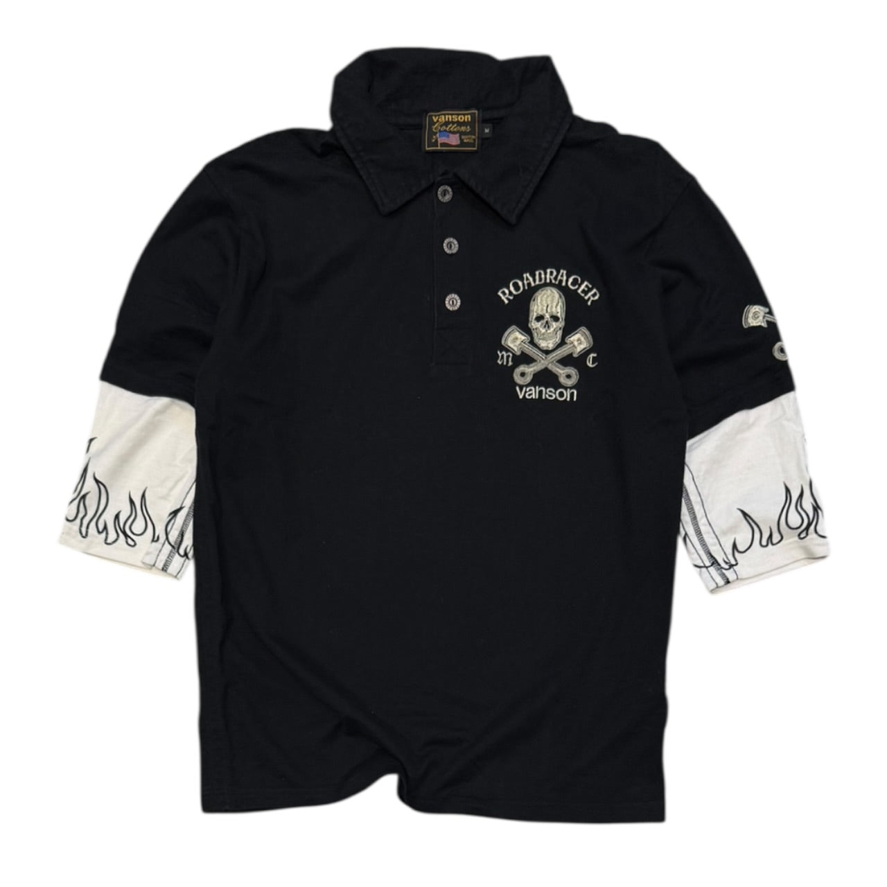 000’s Vanson Skull Embroidered Polo (S)