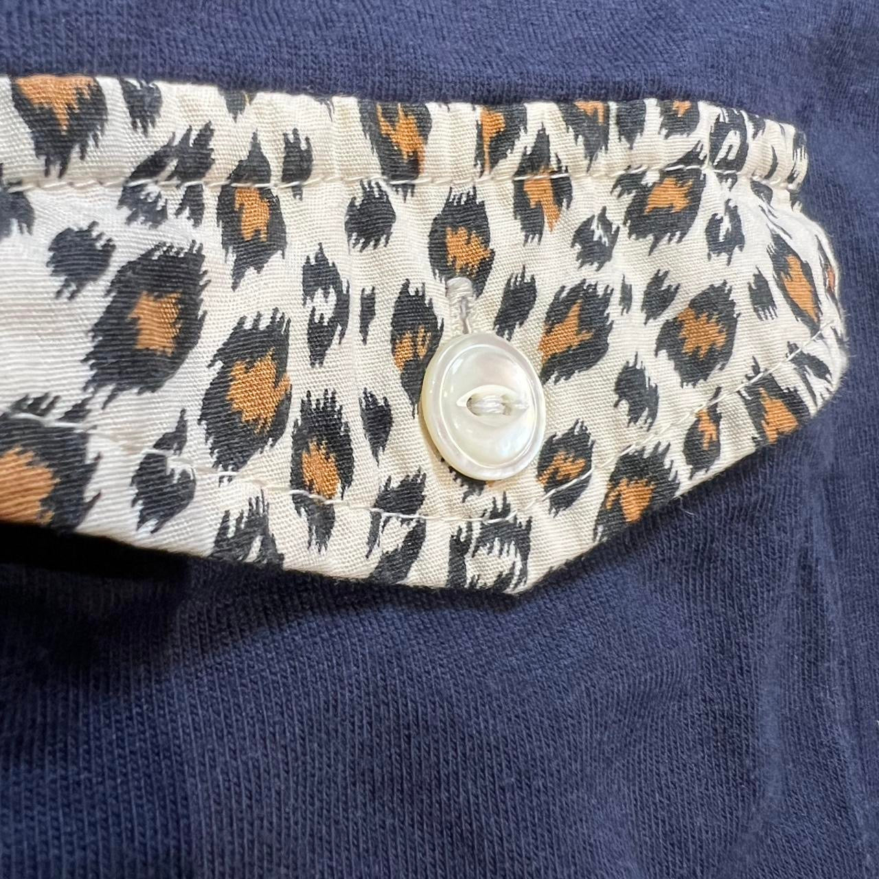 000’s Japanese Leopard Print Polo shirt