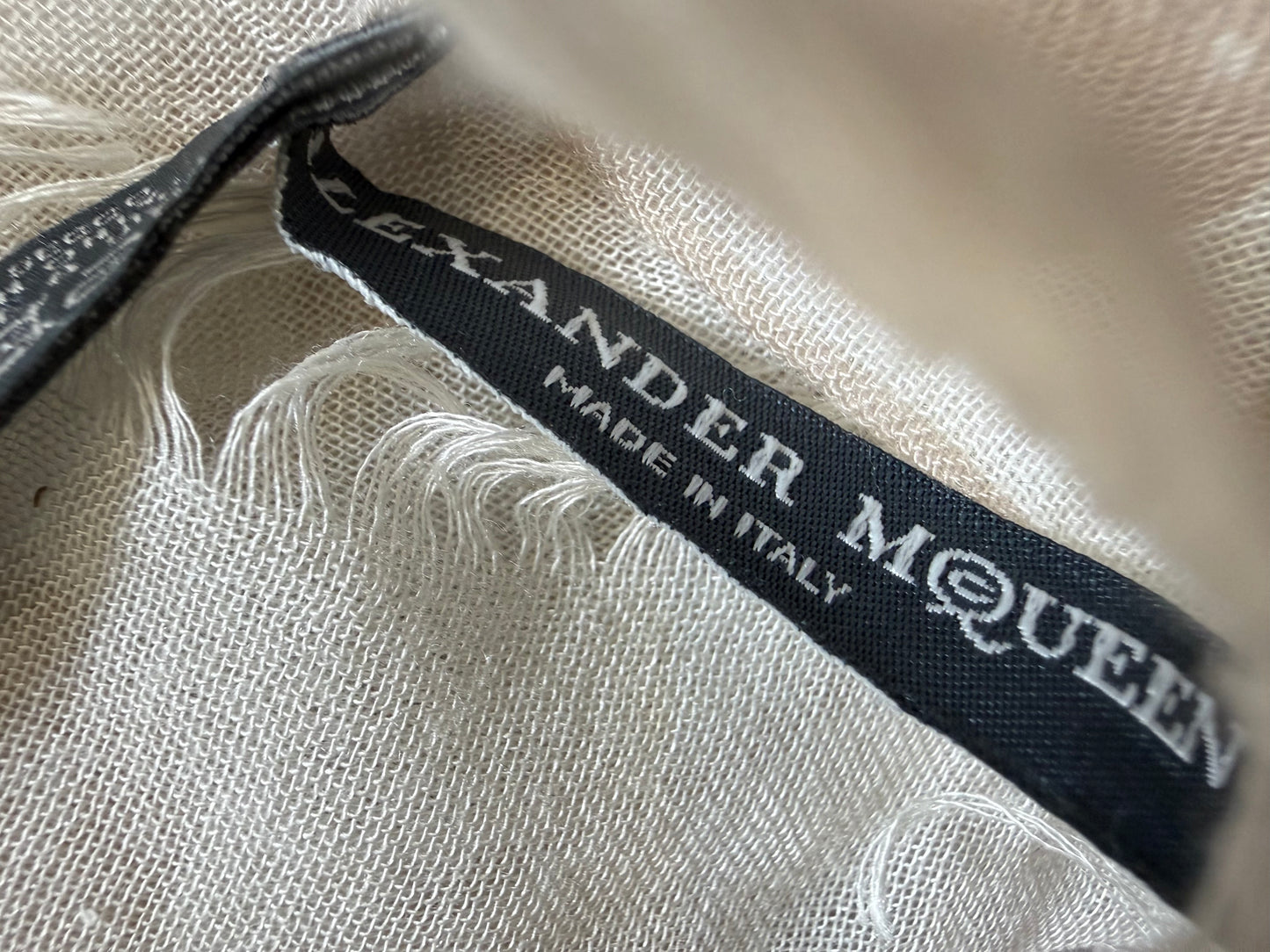 000’s Alexander McQueen Skull Scarf