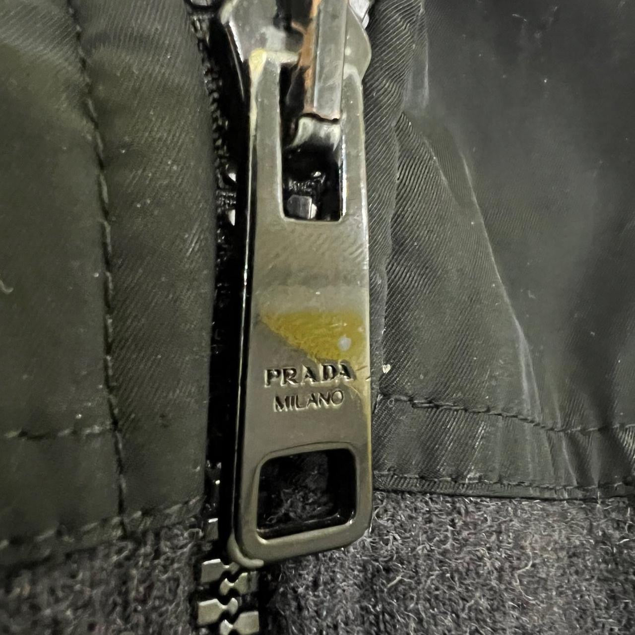 Prada Panelled Wool Zip Up Jacket