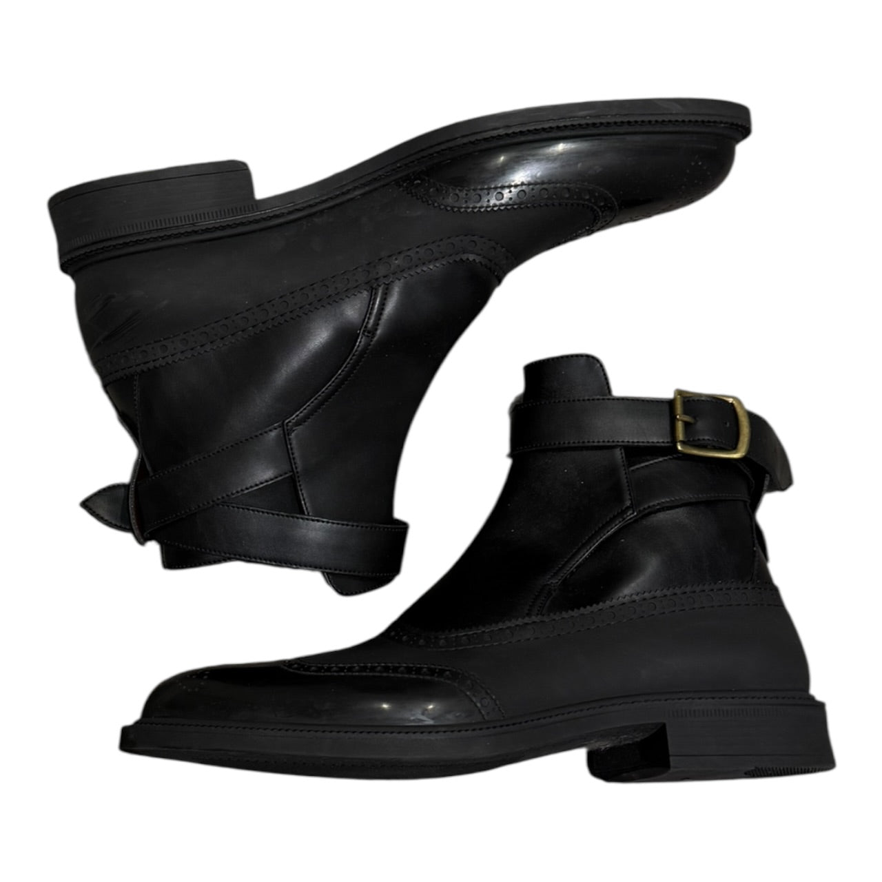 Vivienne Westwood Leather Rubber Derby Boots (EU 44 - UK 9)