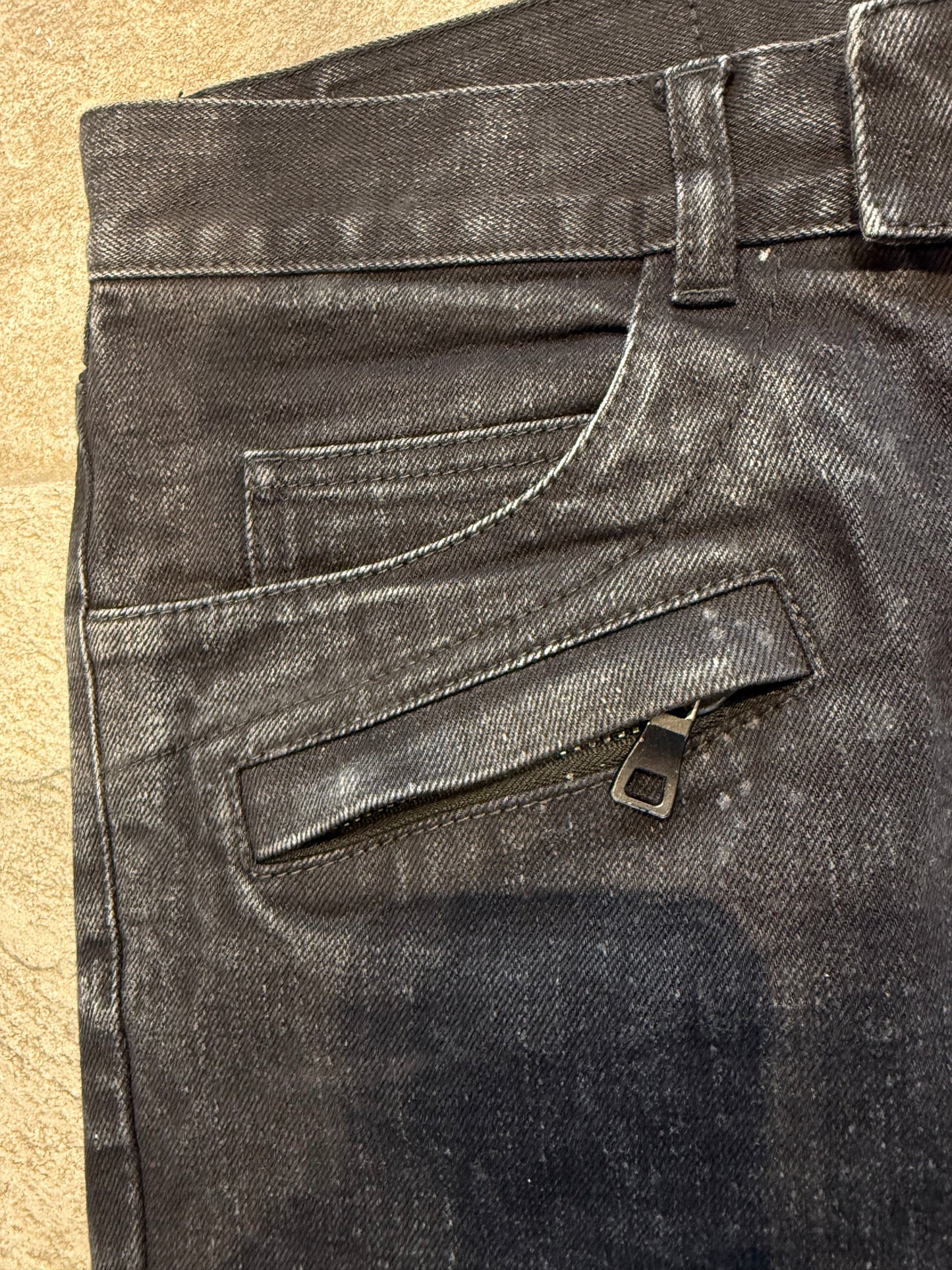 000’s Balmain Biker Jeans (34”)
