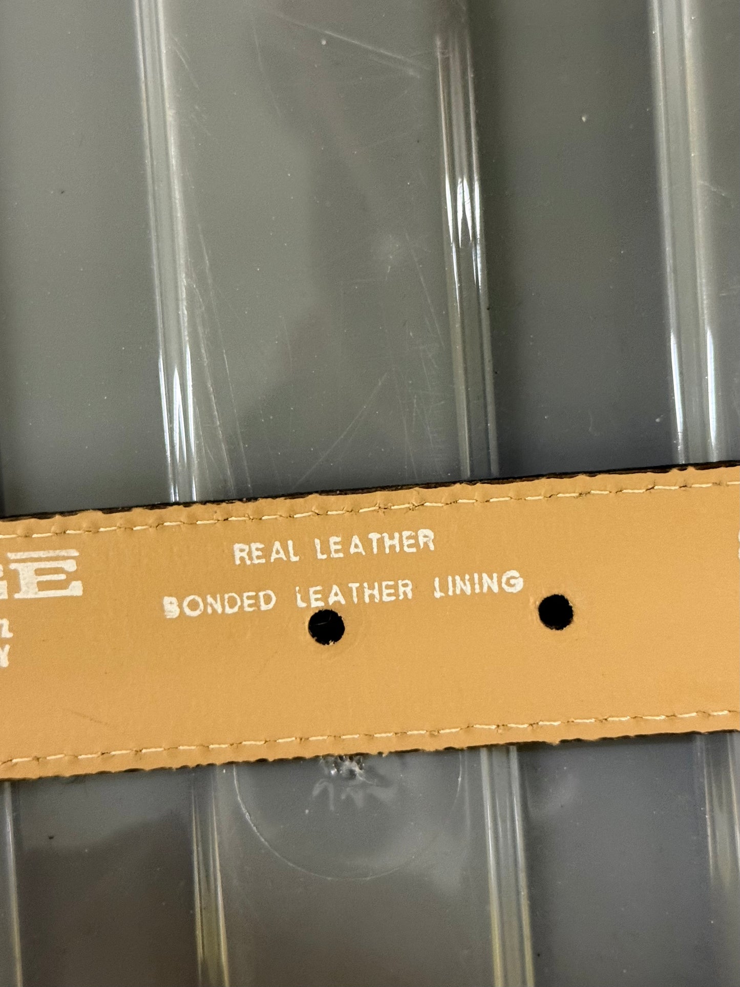 Berge Rhinestone Leather Belt