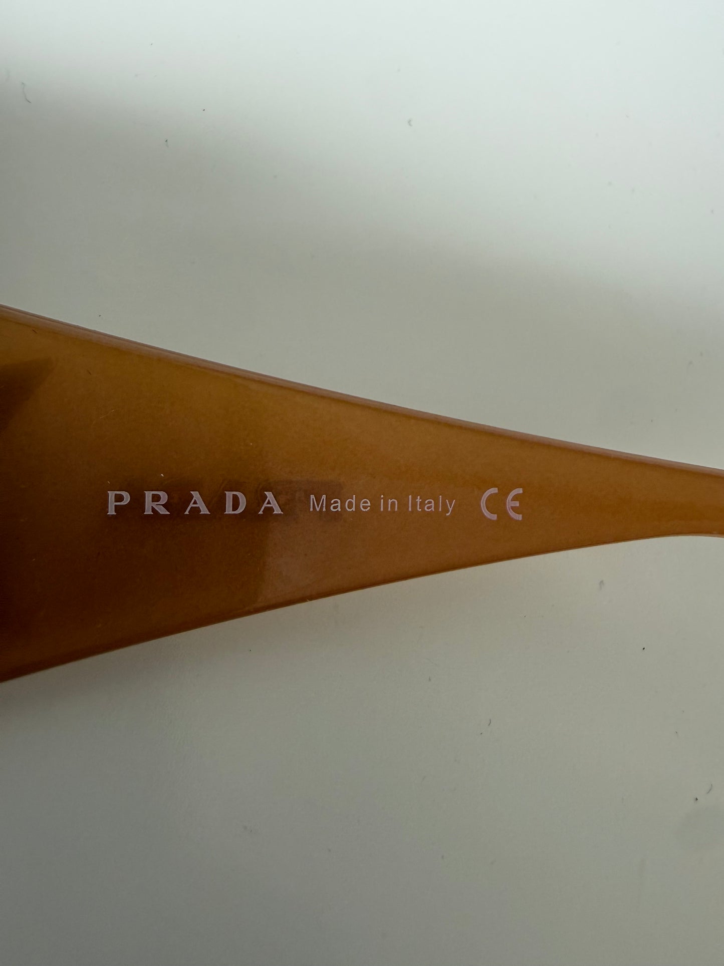 000’s Prada Gold Star Shield Sunglasses