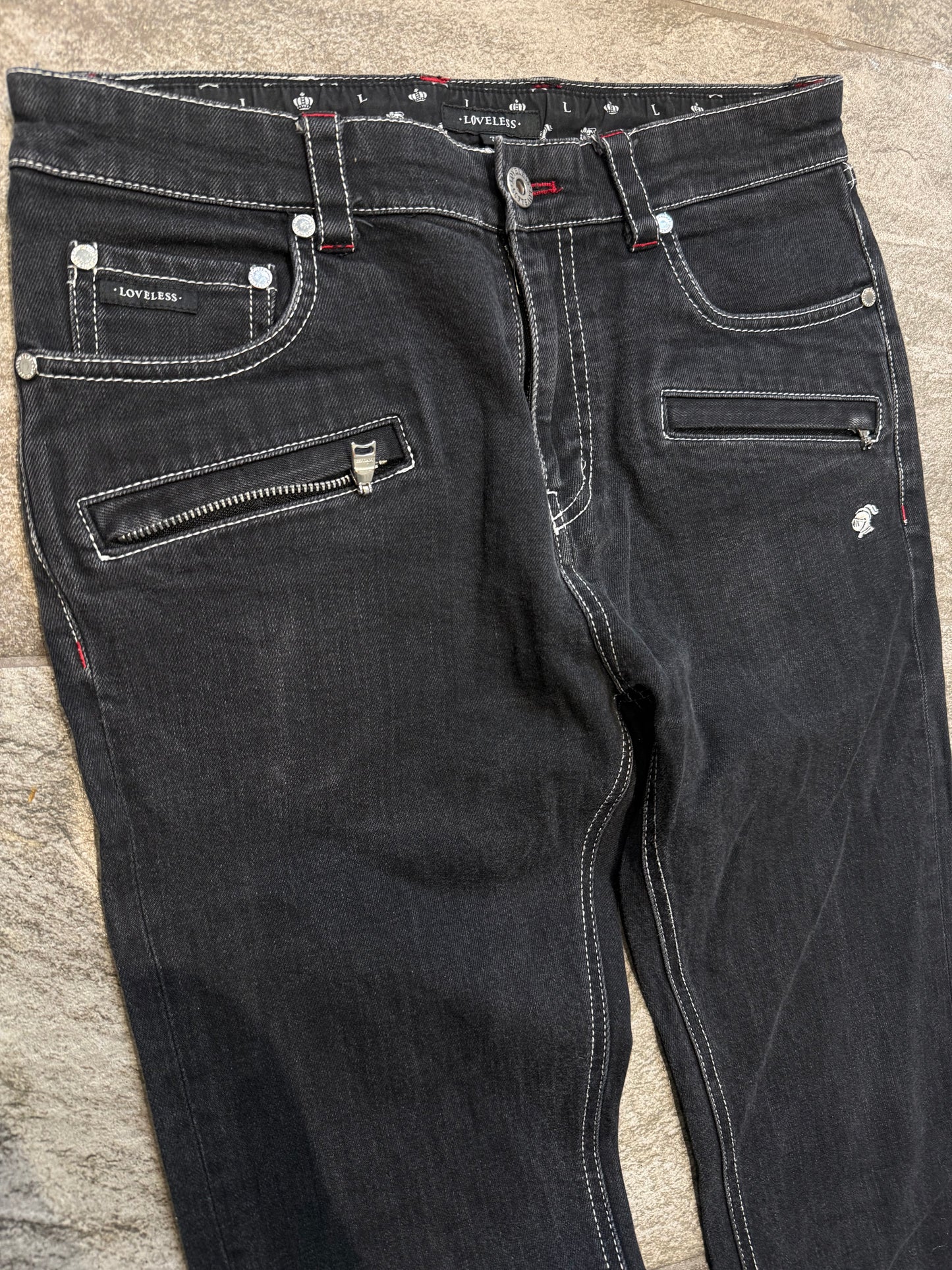 000’s Loveless Skull Jeans (29”)