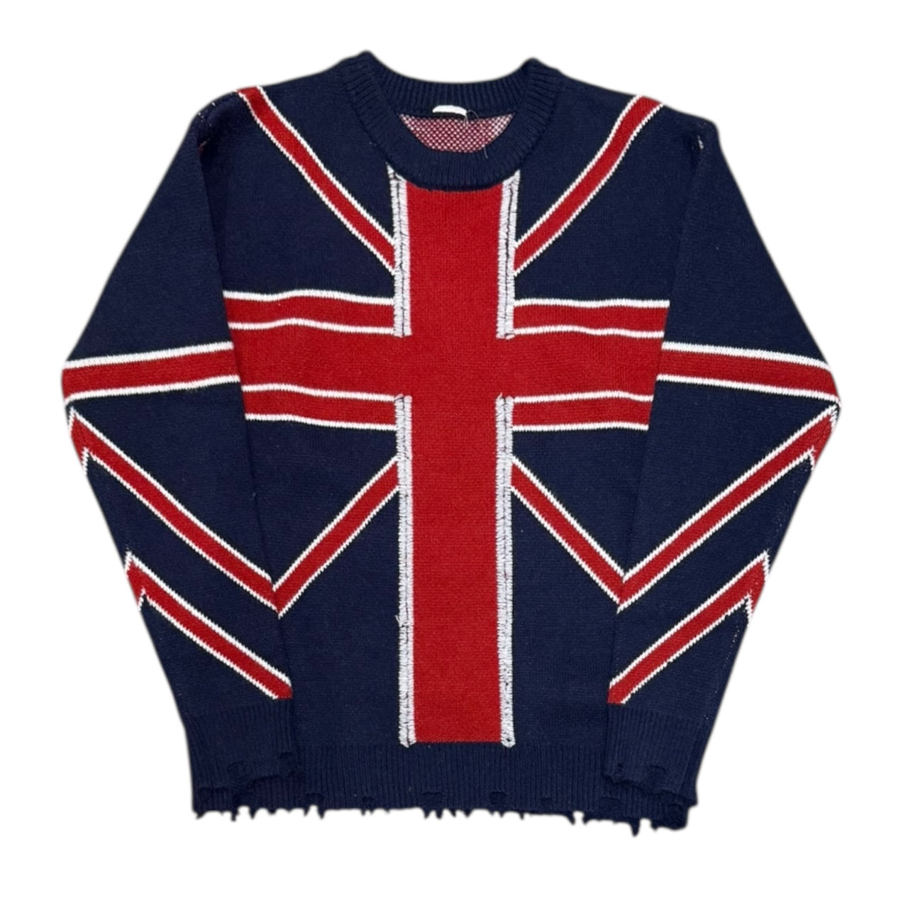 000’s Union Jack Distressed Jumper