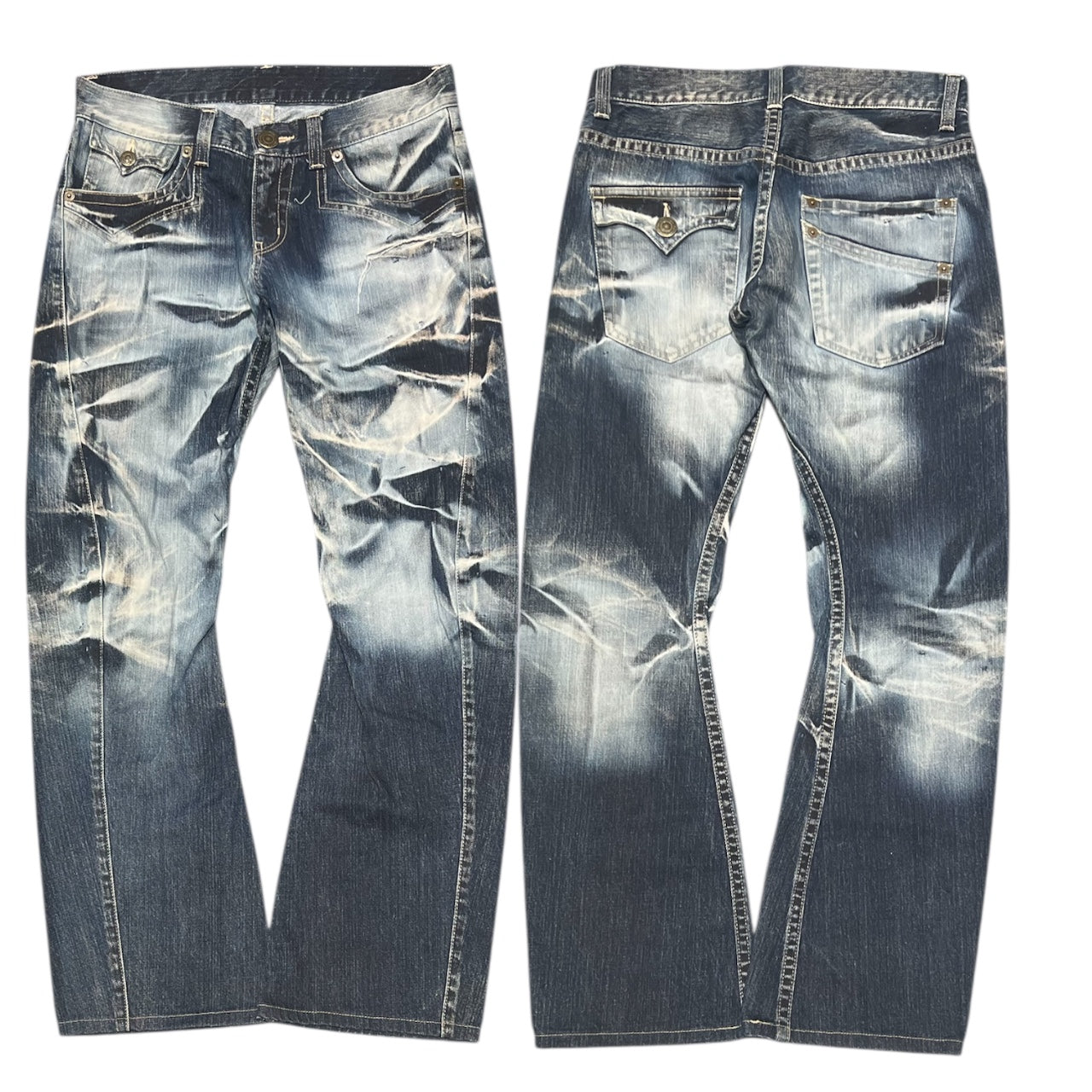 000’s Rattletrap Bow Leg Jeans (32”)