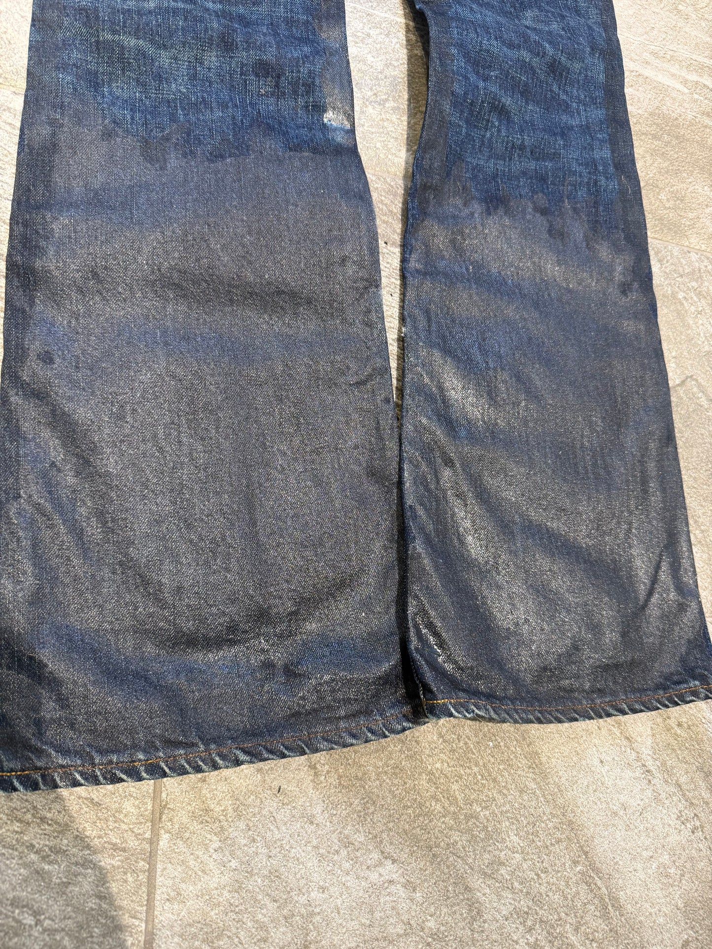 000’s Waxed Gennaro Bootcut Jeans (31”)