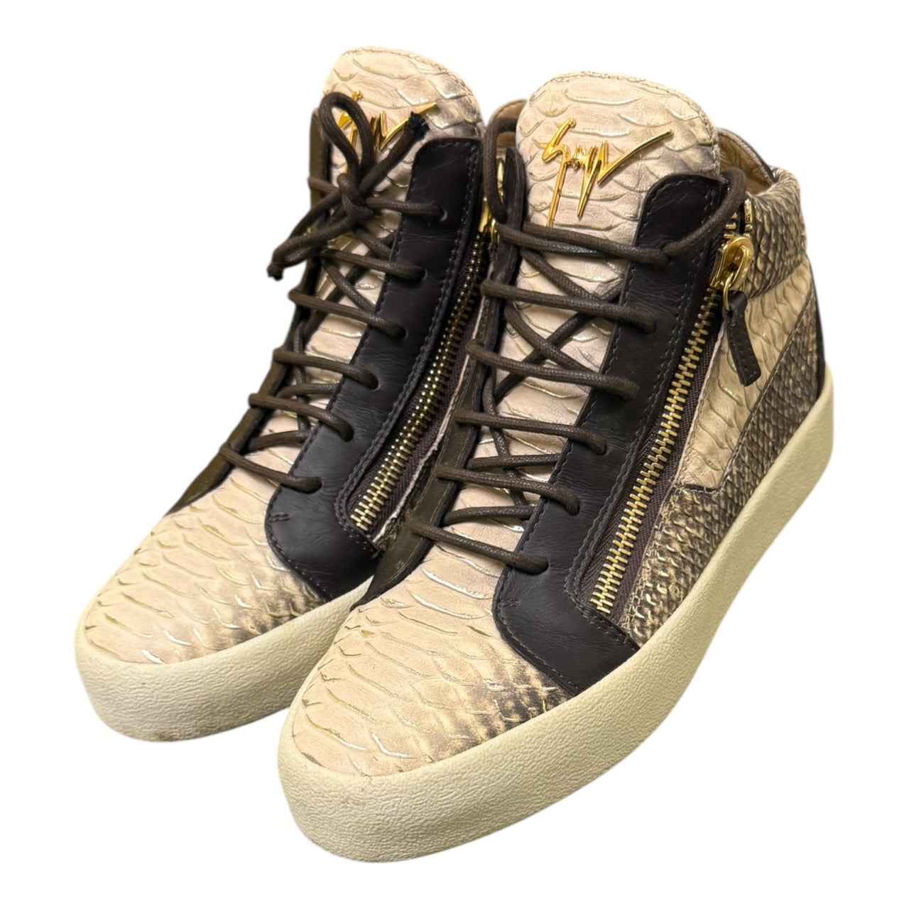 Giuseppe Zanotti Snakeskin High Tops (EU 40 - UK 6)