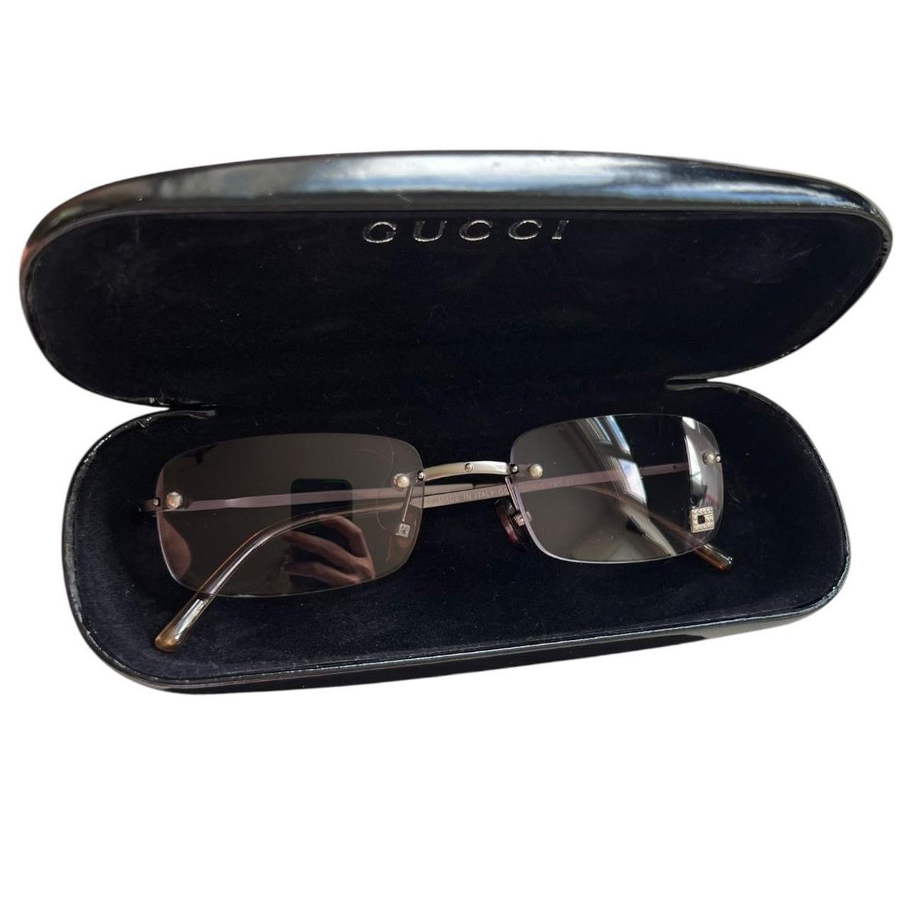 Y2K Gucci Tinted Rimless Sunglasses