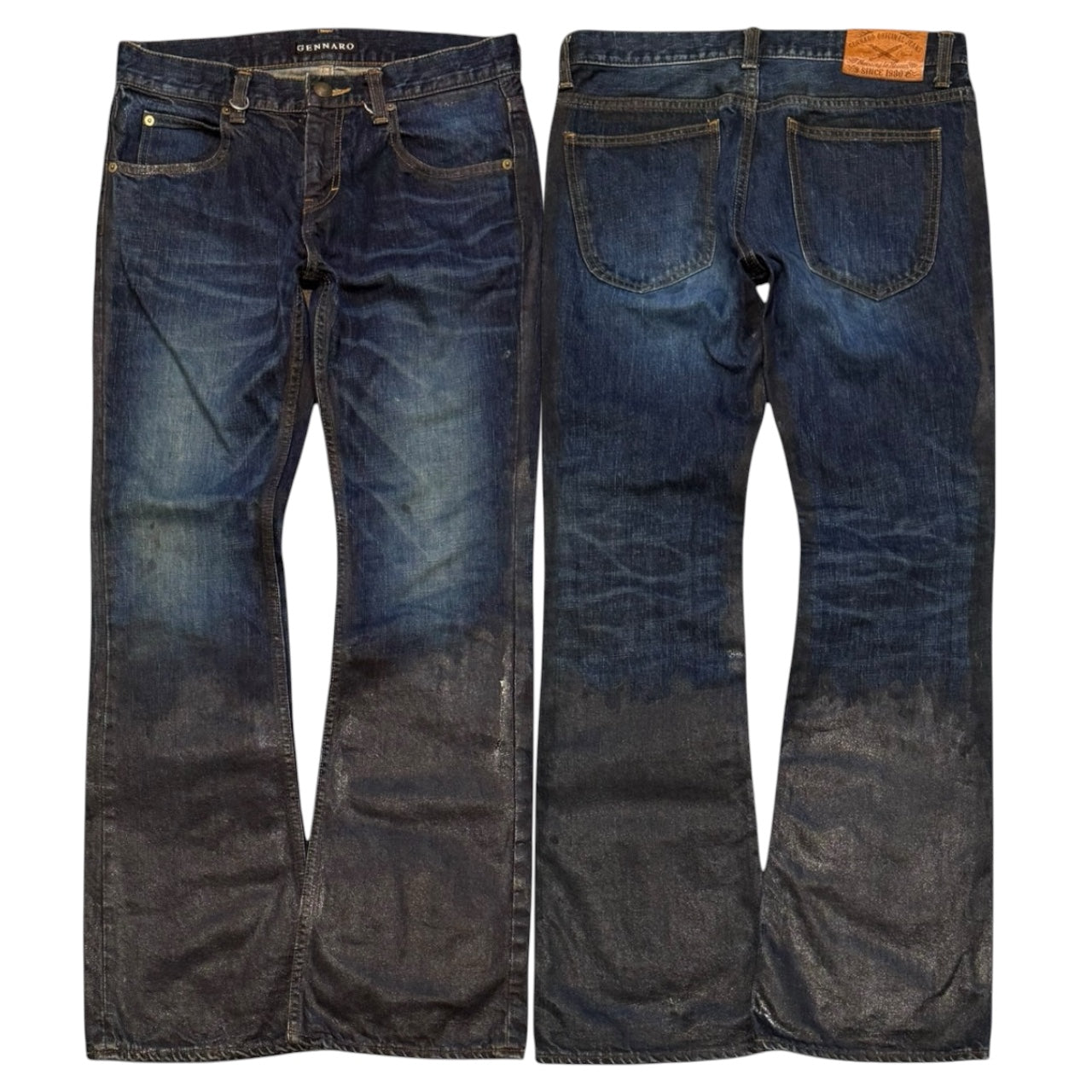 000’s Waxed Gennaro Bootcut Jeans (31”)