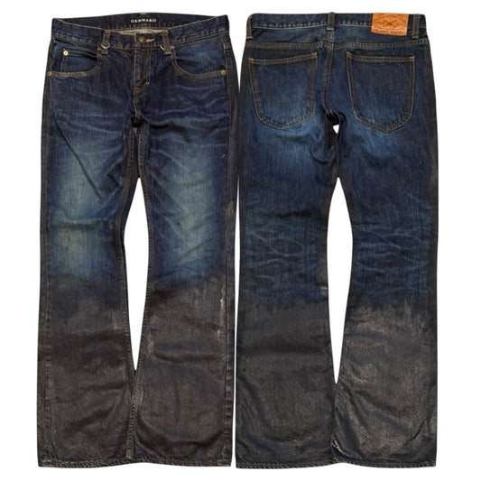 000’s Waxed Gennaro Bootcut Jeans (31”)