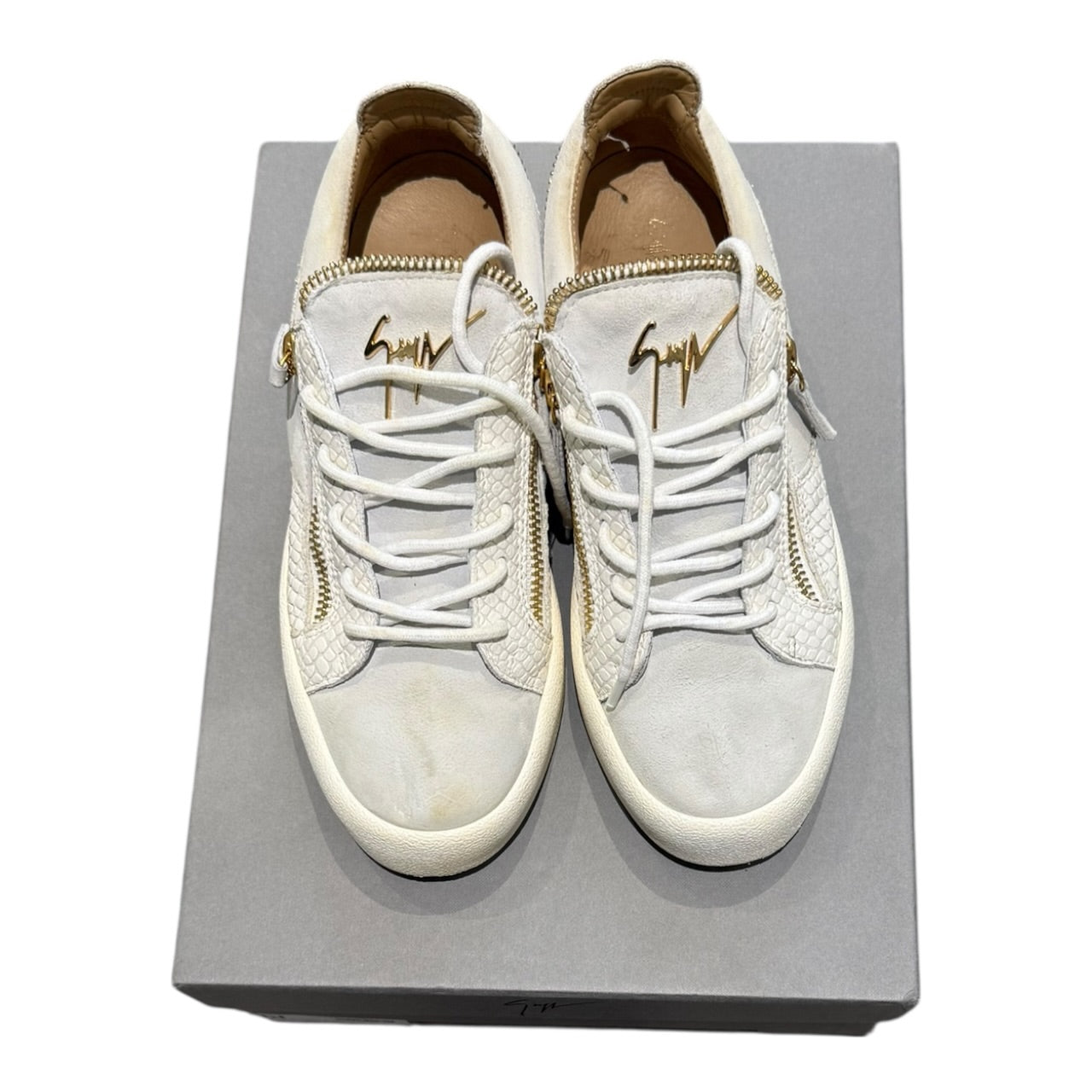 Giueseppe Zanotti Croc Embossed Low Trainers (EU 41 - UK 7)