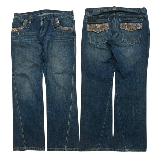 000s Japanese Snakeskin Jeans