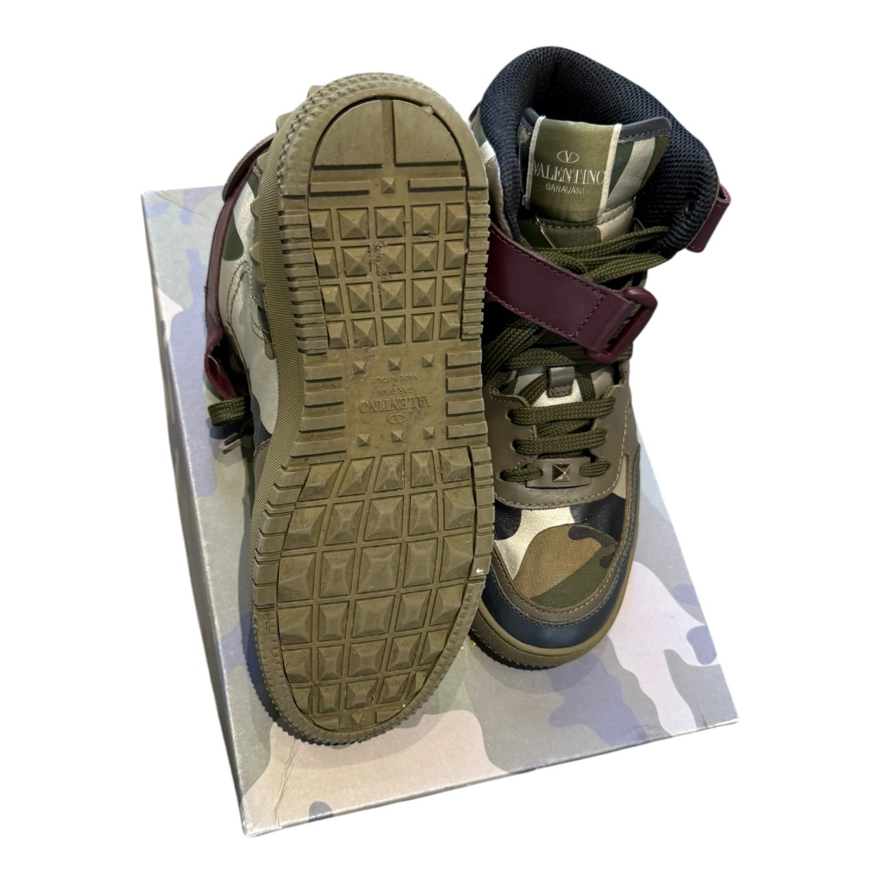 Valentino Rock B Camo High Tops (EU 40)