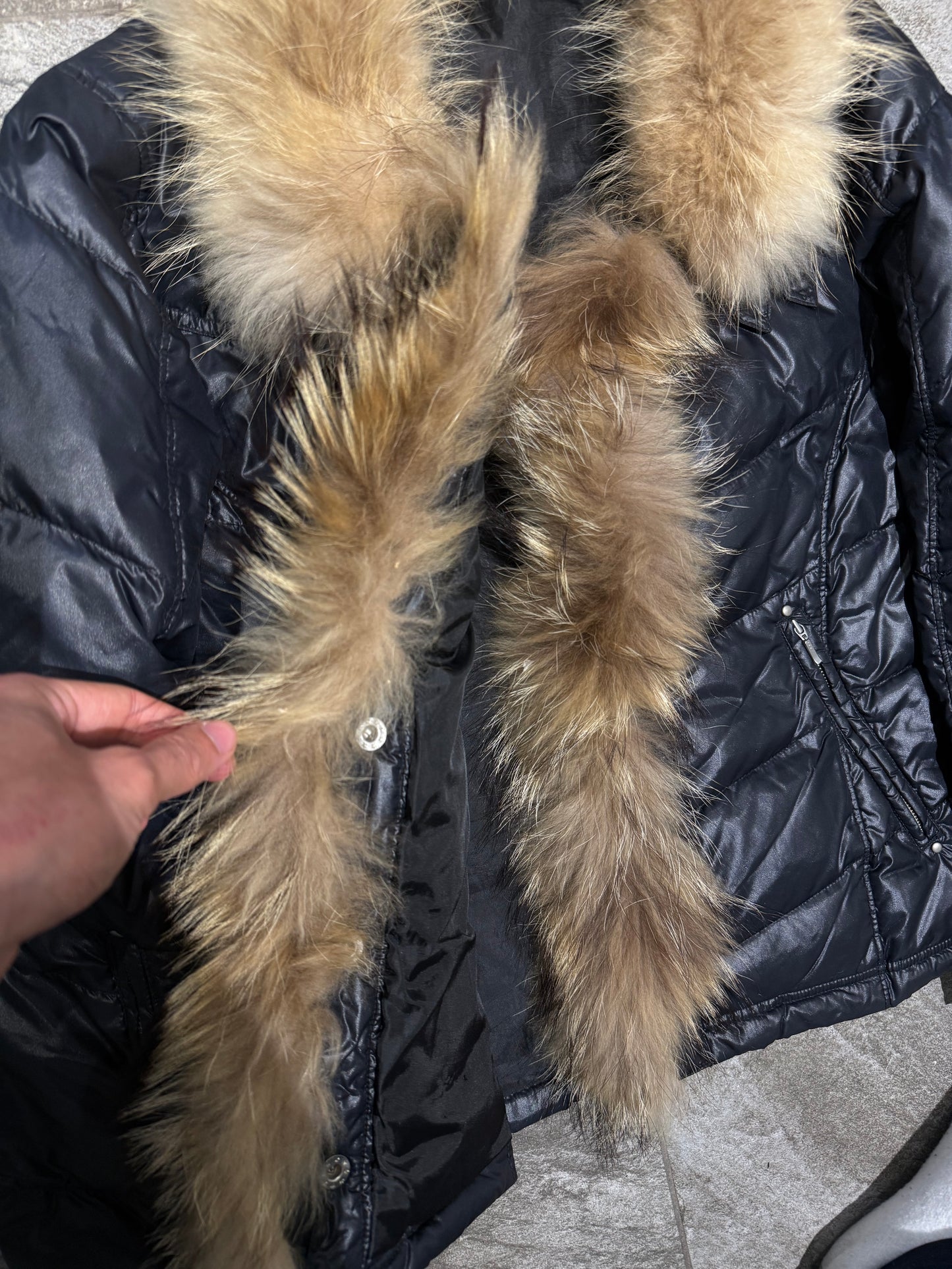 000’s ASM Fur Collar Puffer (S-M)
