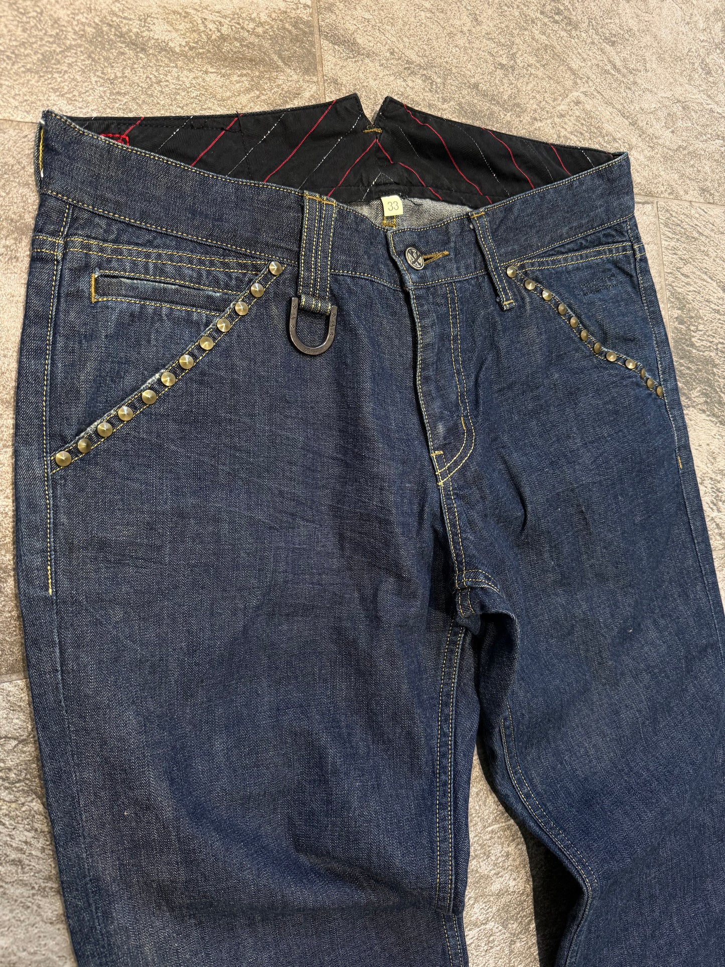 000’s Roen Skull Studded Jeans (33”)