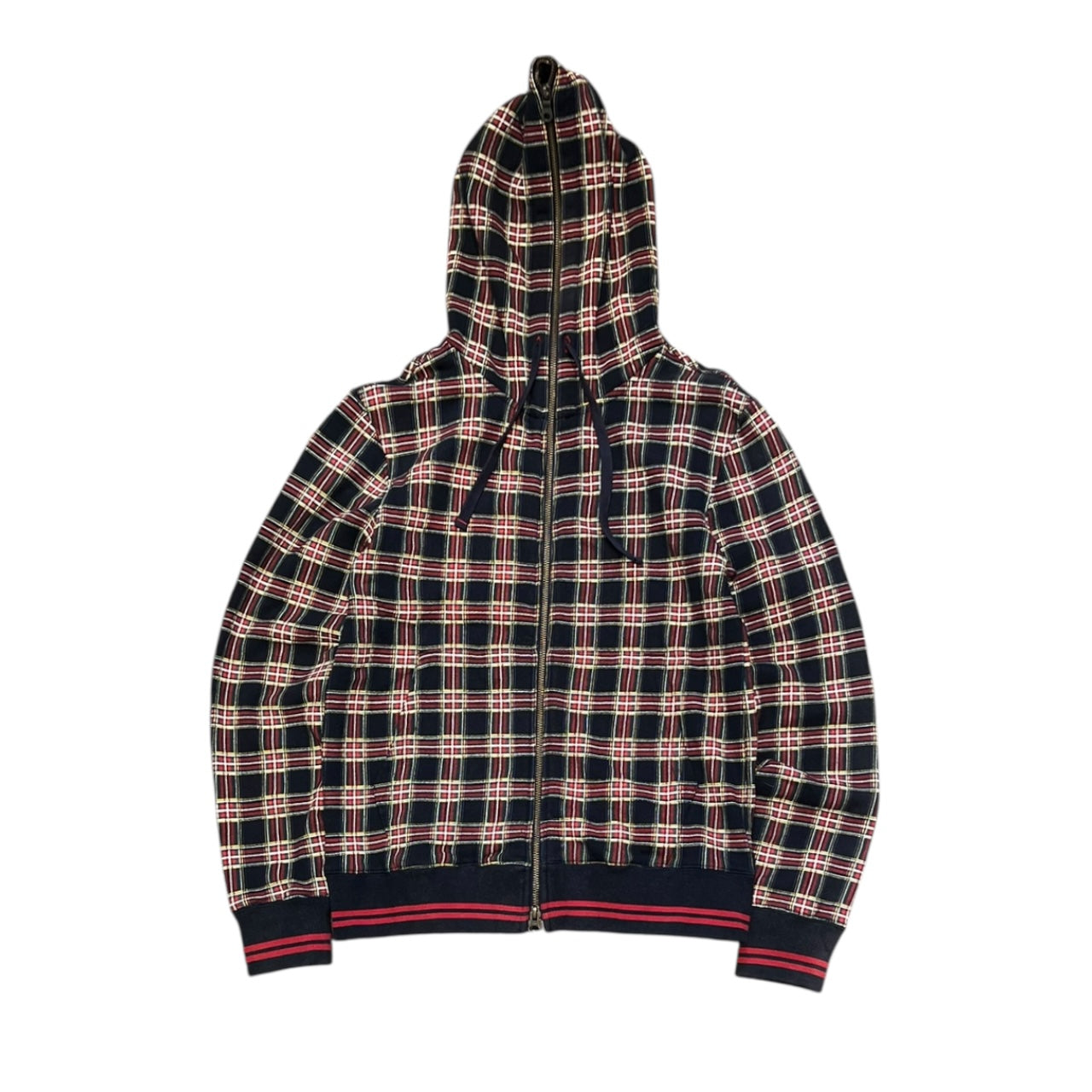 Beams Plaid/Checkered Full Zip Hoodie