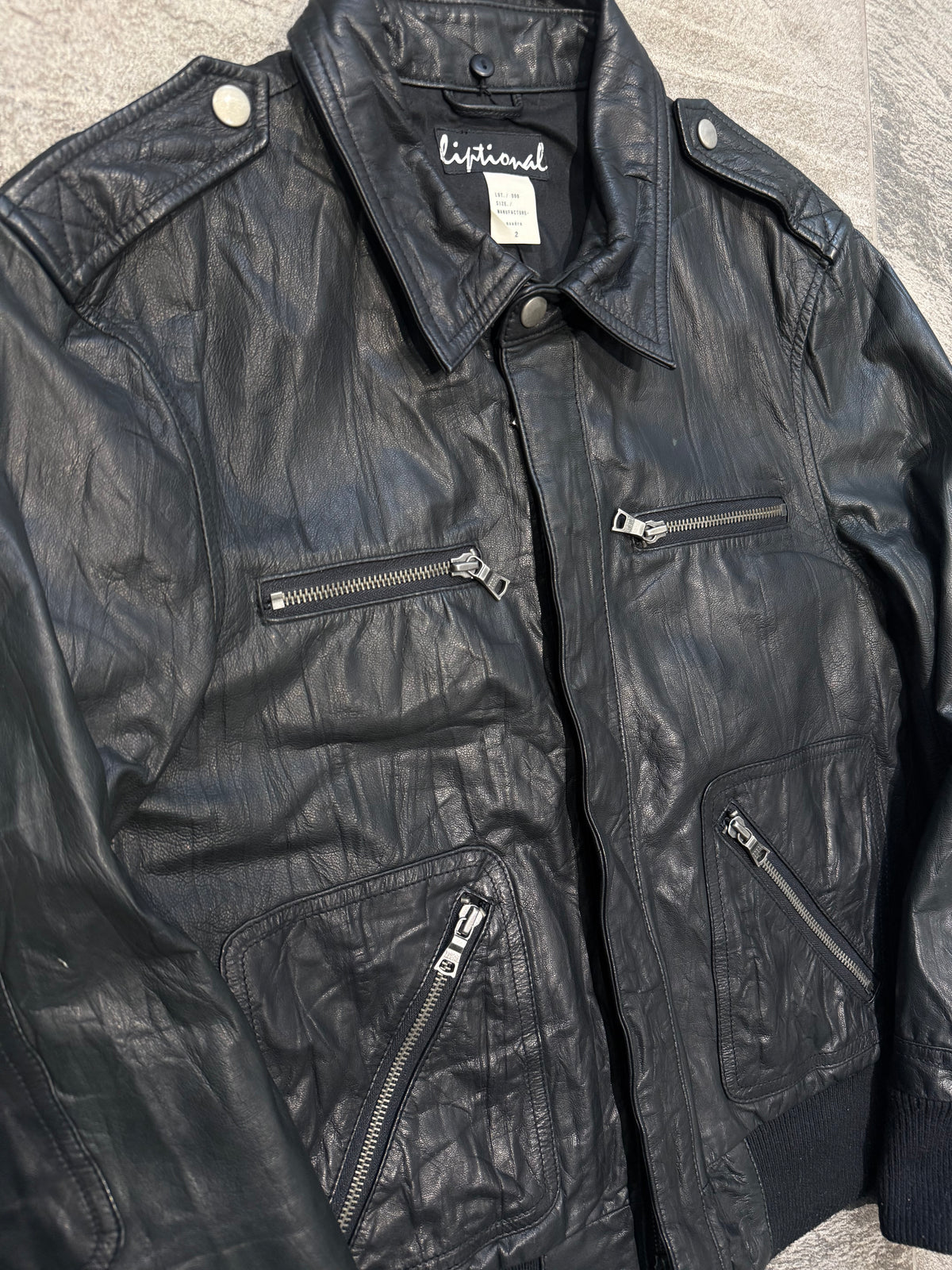 000’s Influence Goat Leather Jacket (S)
