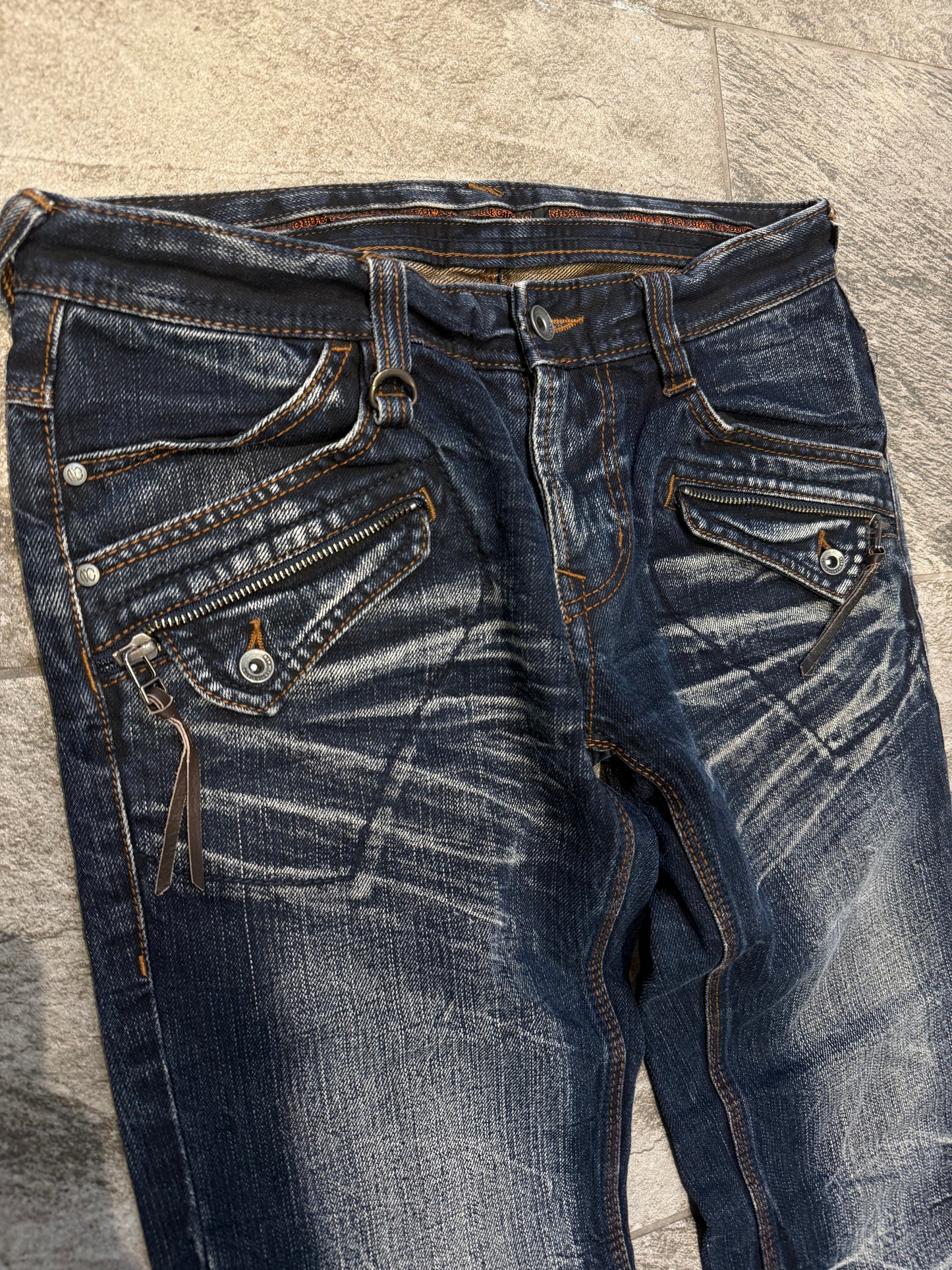 000’s Nicole Snakeskin Bootcut Jeans (31”)