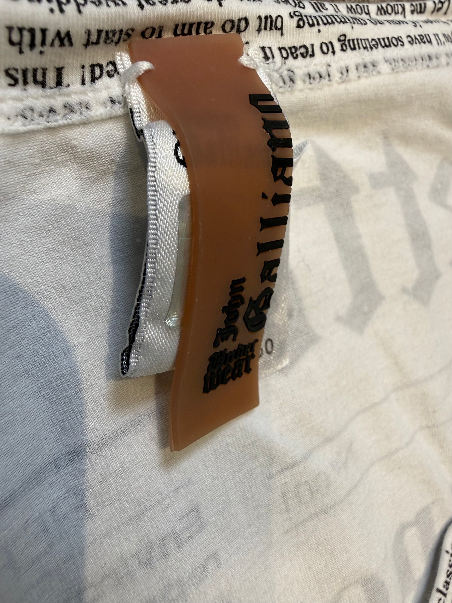 000’s John Galliano Newspaper Tee (L)