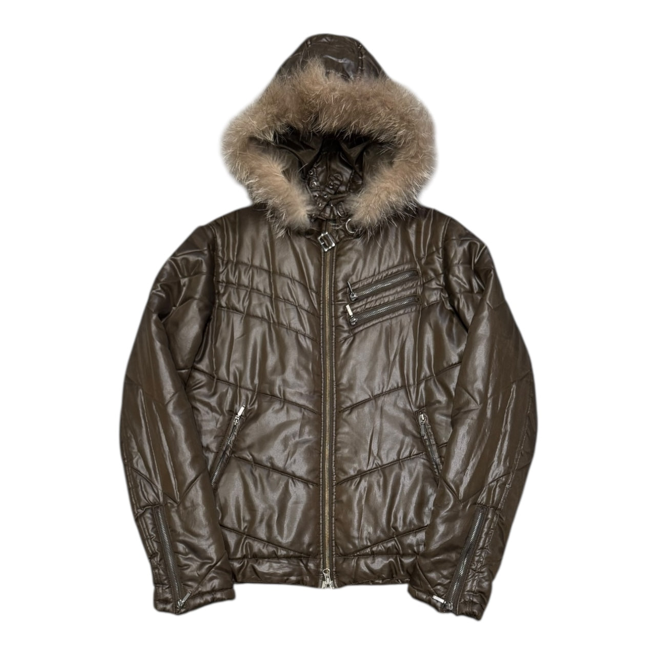 000’s Beno Fur Hood Puffer (M-L)