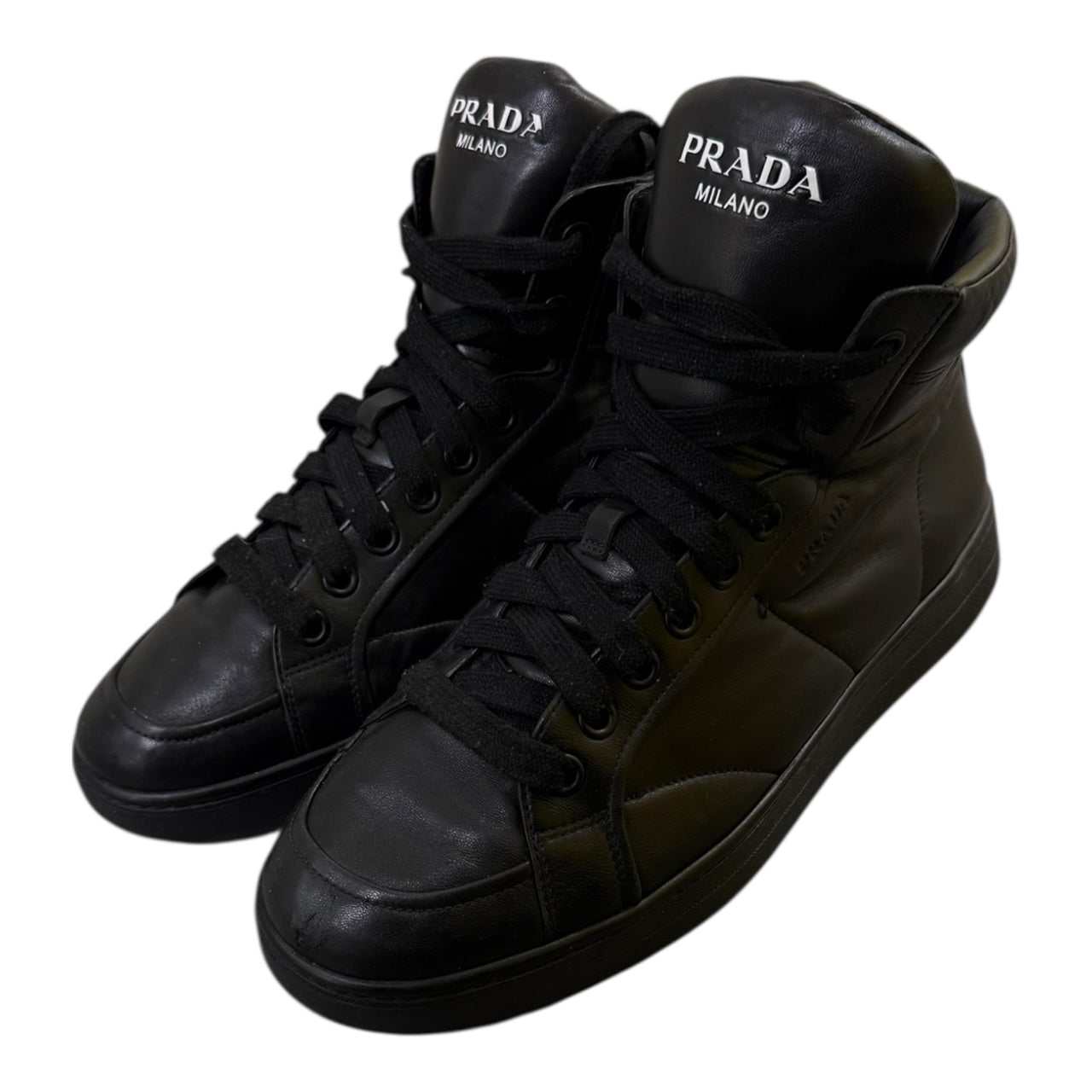 Prada Leather High Tops (8.5)