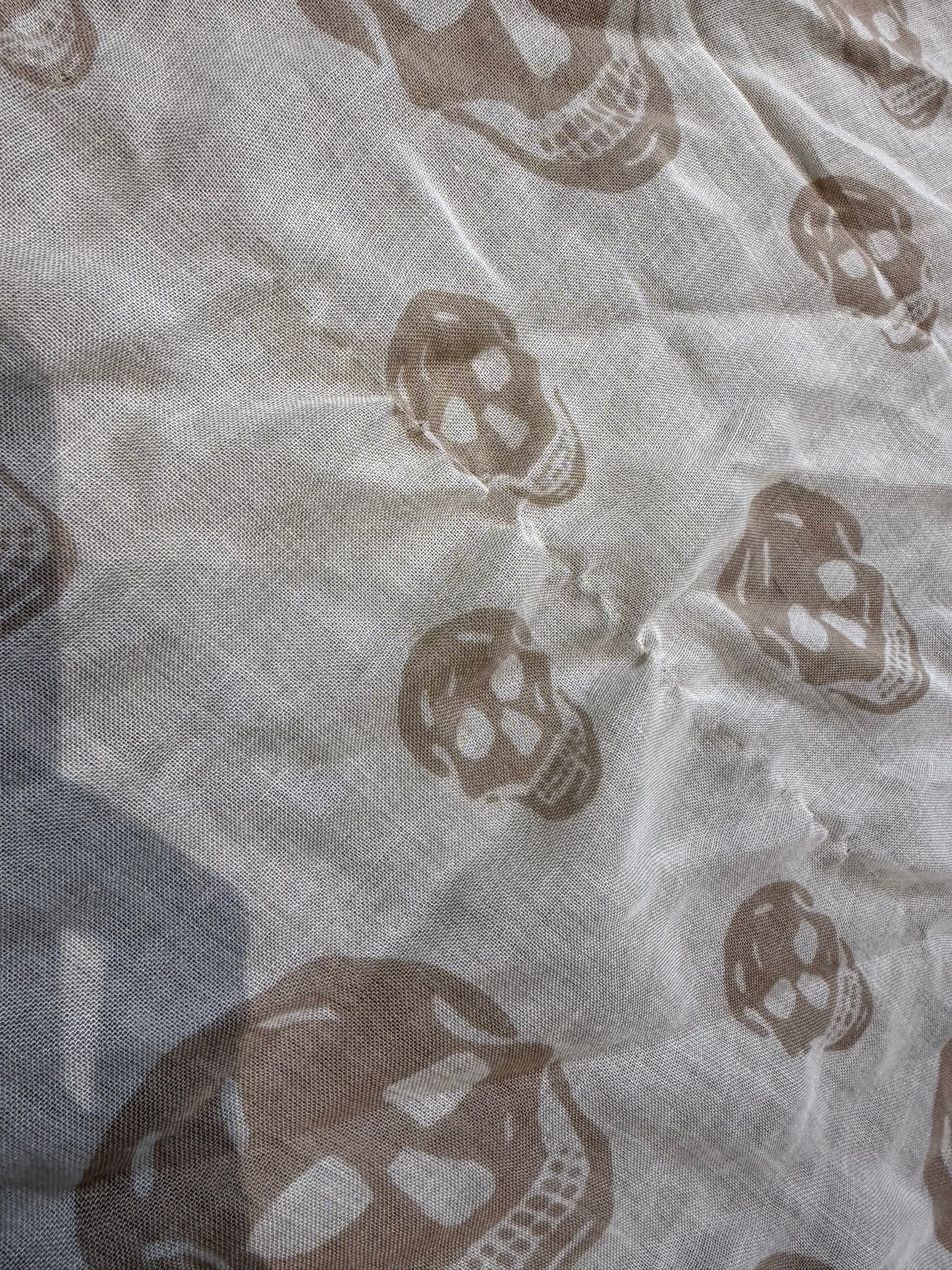 000’s Alexander McQueen Skull Scarf