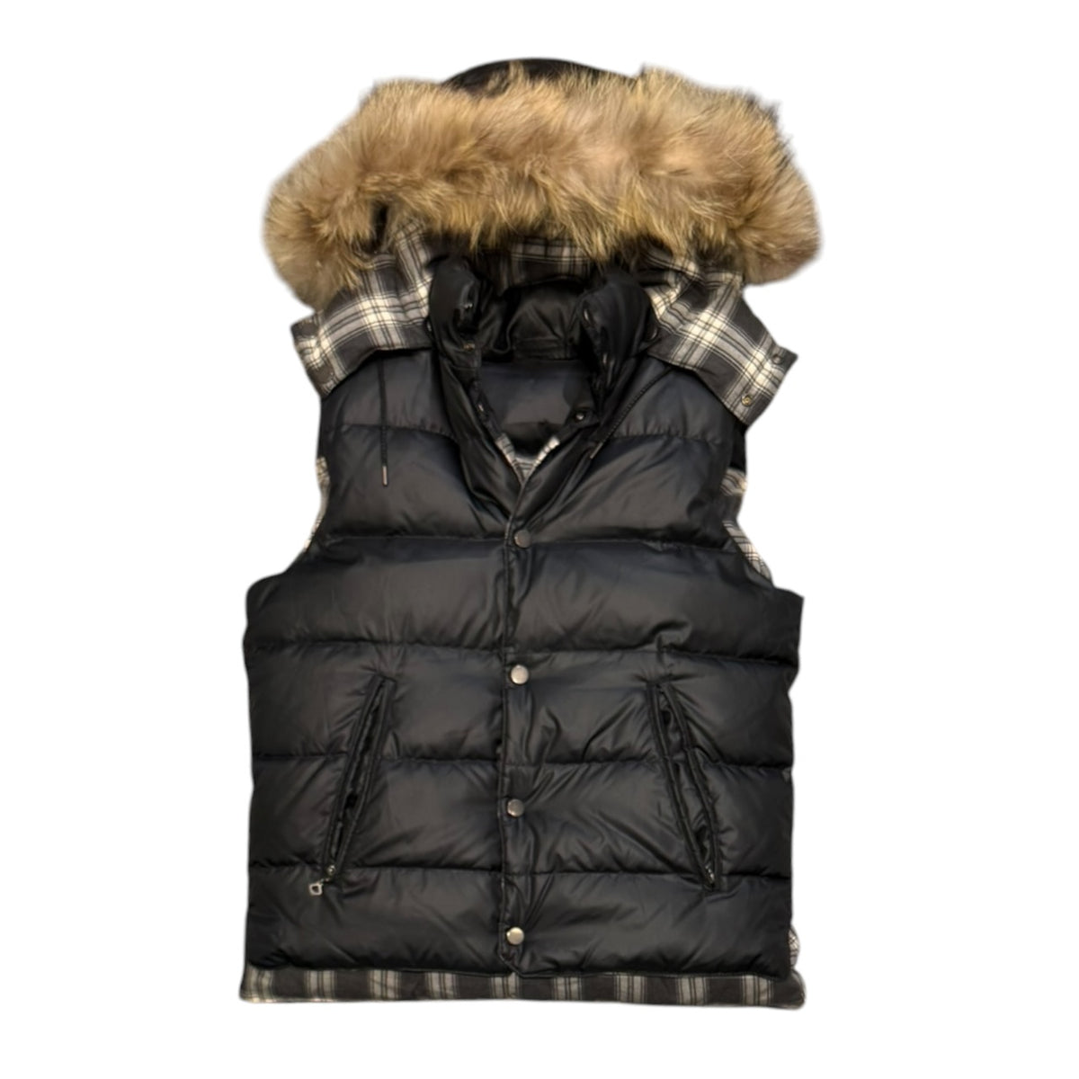 000’s Bigi Fur Hooded Gilet (S)