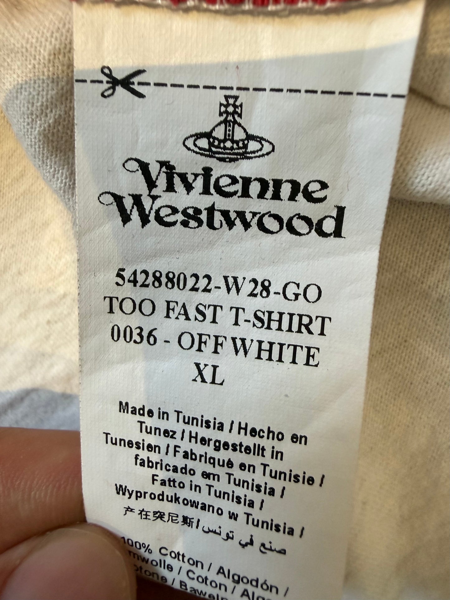 000’s Vivienne Westwood Too Fast To Live Too Young To Die Tee (XL)