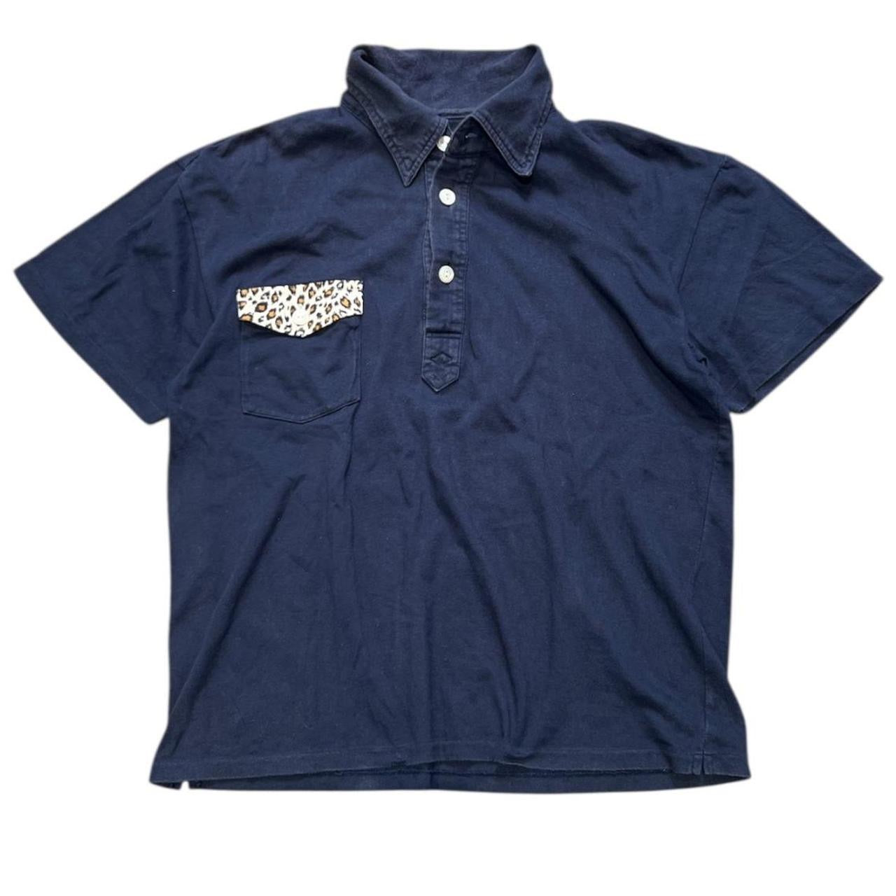 000’s Japanese Leopard Print Polo shirt