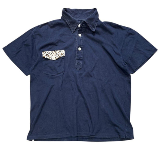 000’s Japanese Leopard Print Polo shirt