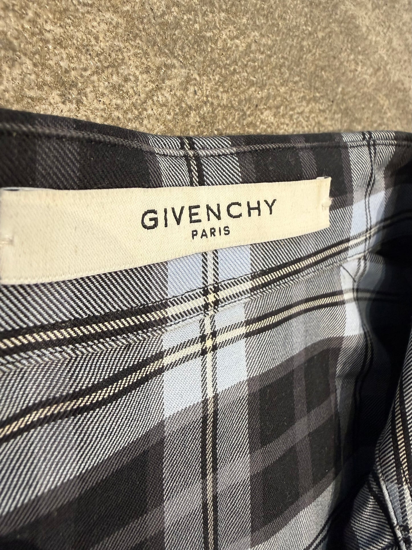 SS2015 Givenchy Stars Plaid Shirt (S)