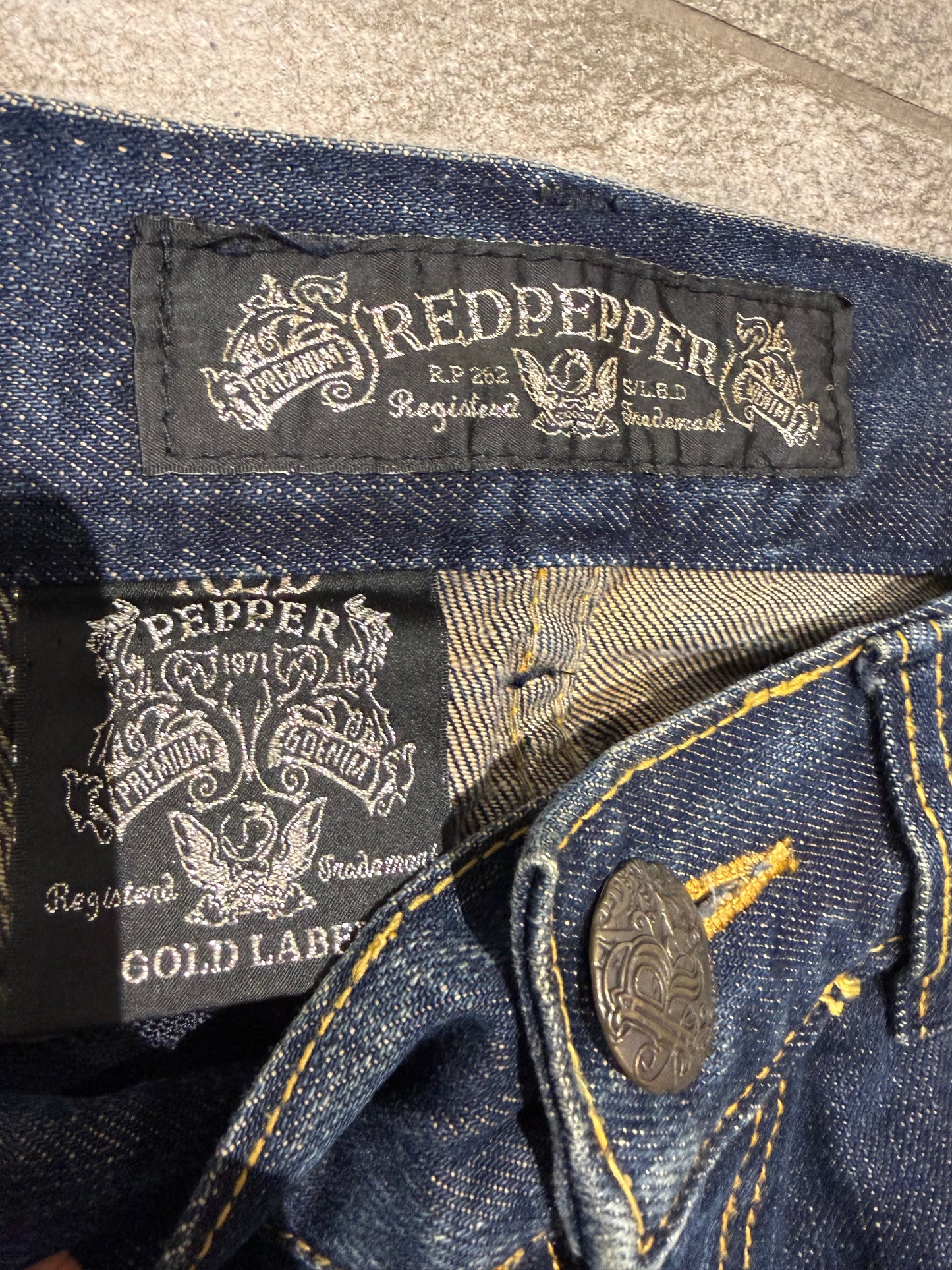 000’s Red Pepper Stacked Bootcut Jeans (31”)
