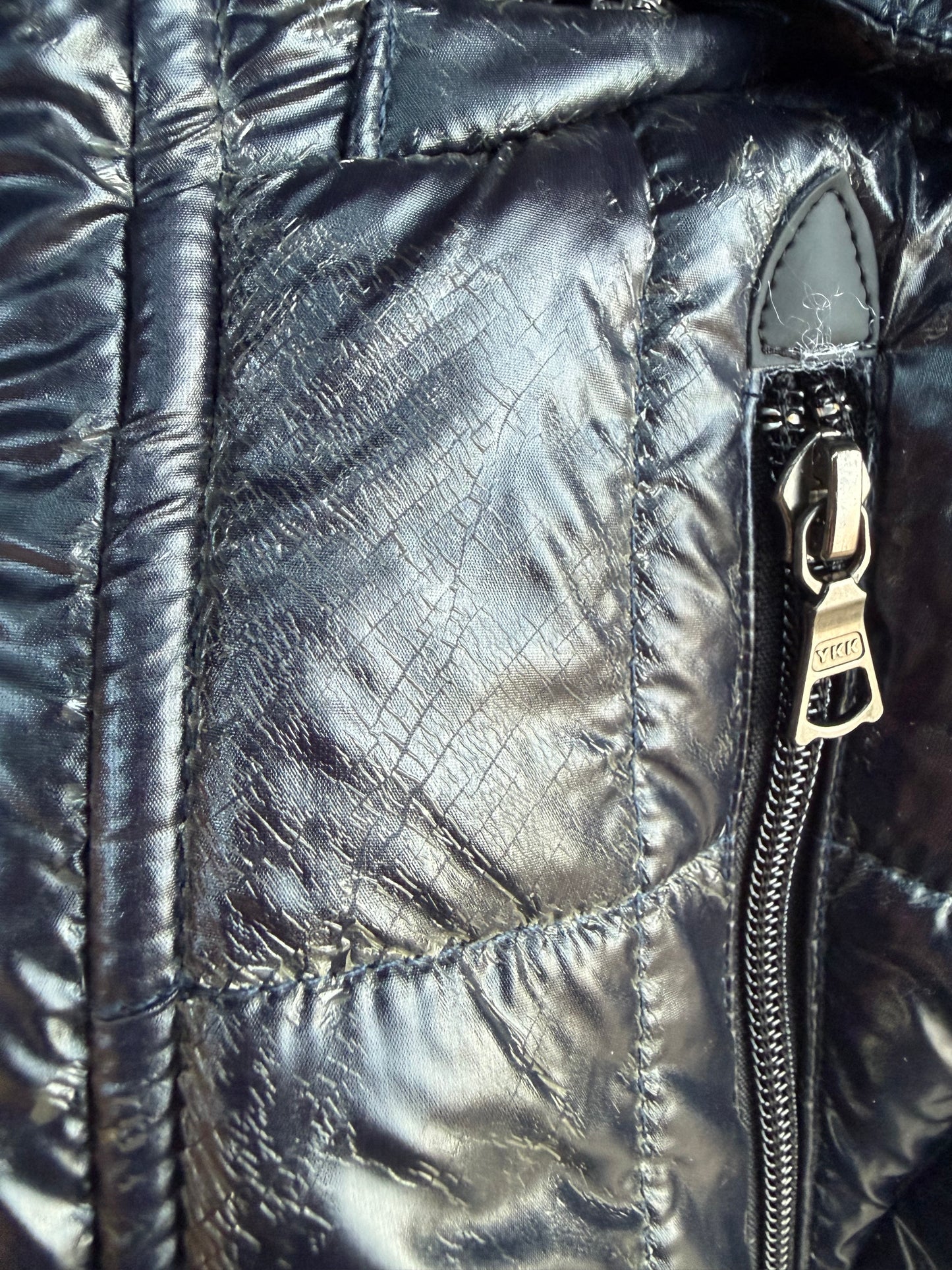 000’s Beams Glossy Fur Puffer (S)