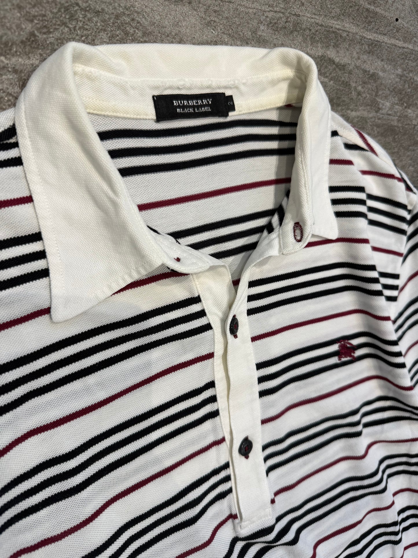 000’s Burberry Striped Polo (S)