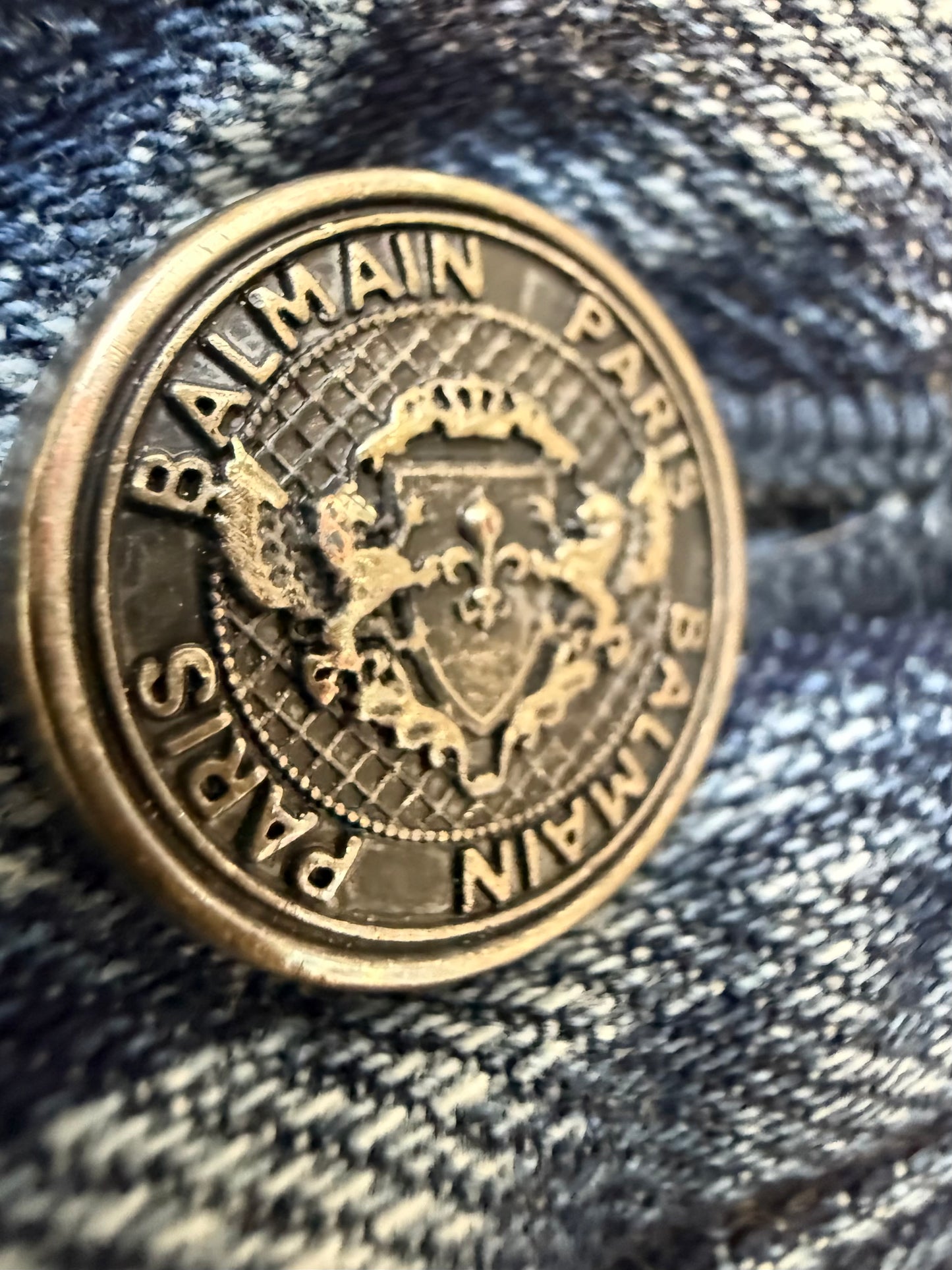 Balmain AW23 Moto Biker Jeans (34”)